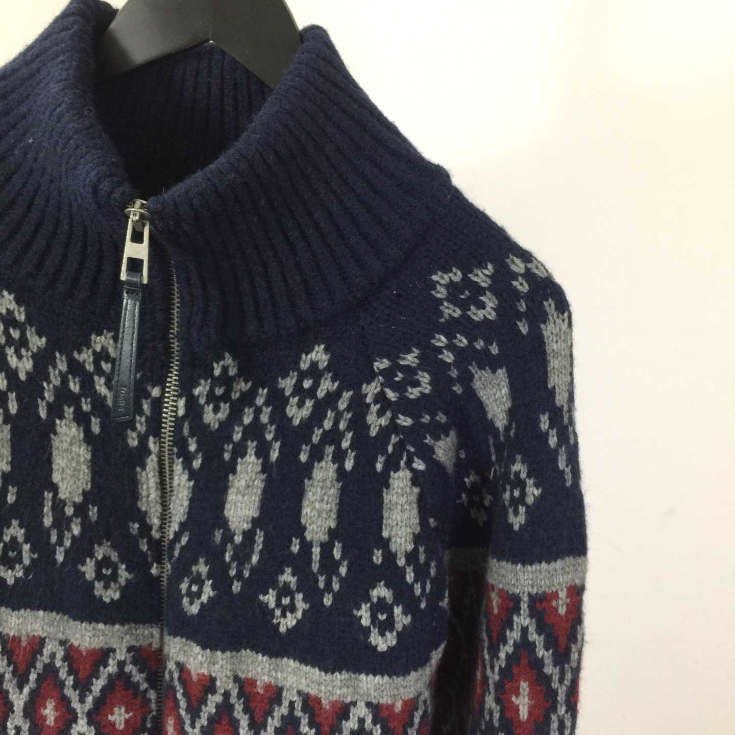 Loewe Zip-up Cardigan In Wool - FashionPlug