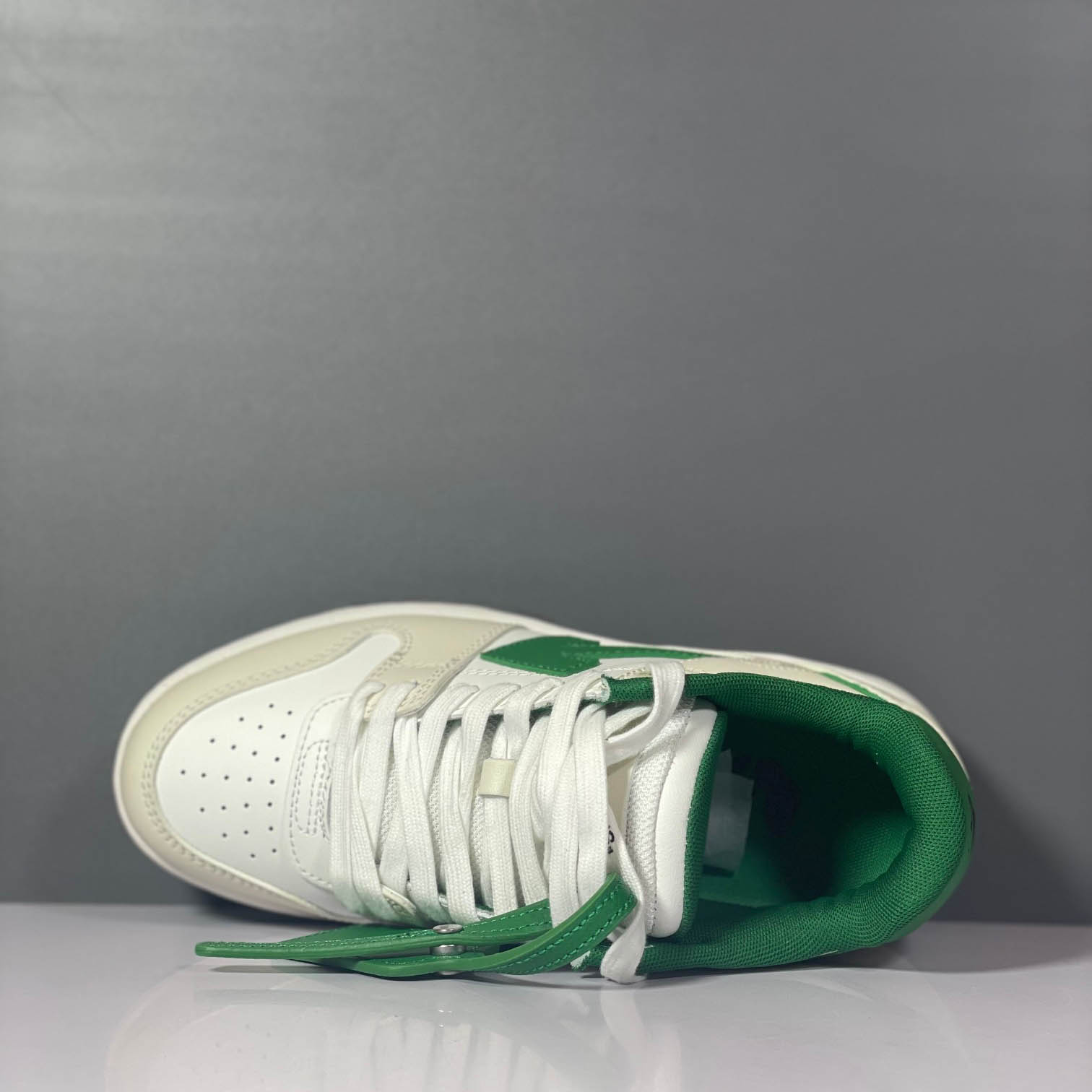 Off-White Out Of Office Low 'White Green' - FashionPlug