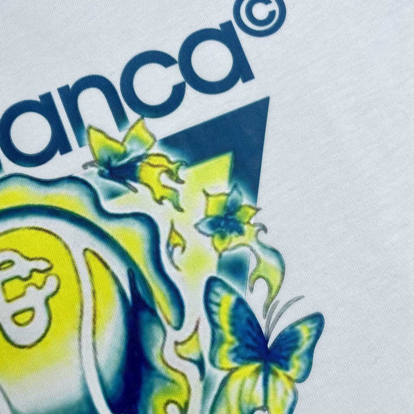 Casablanca White Tennis Club Icon Short Sleeve T‑shirt C1122 - FashionPlug