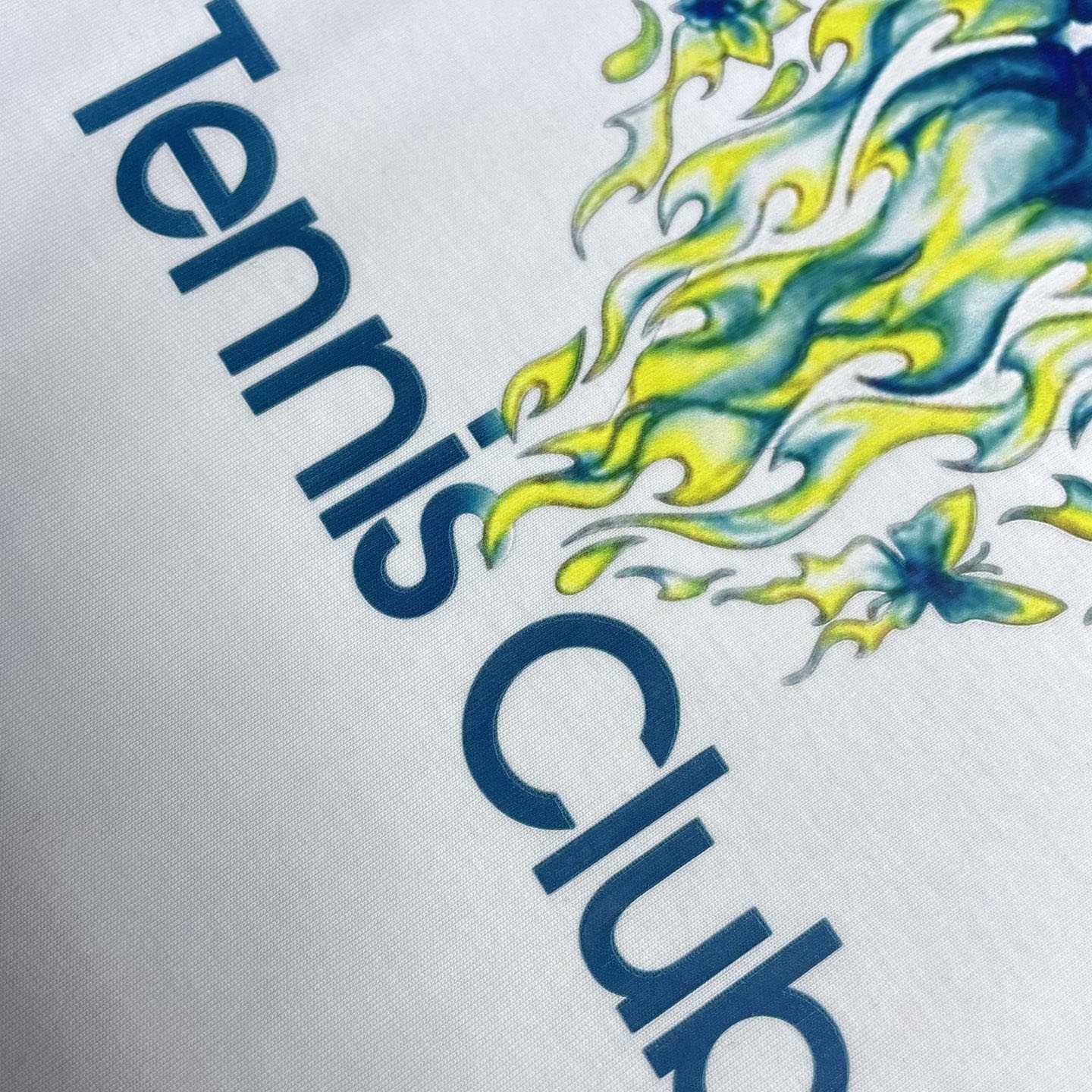 Casablanca White Tennis Club Icon Short Sleeve T‑shirt C1122 - FashionPlug