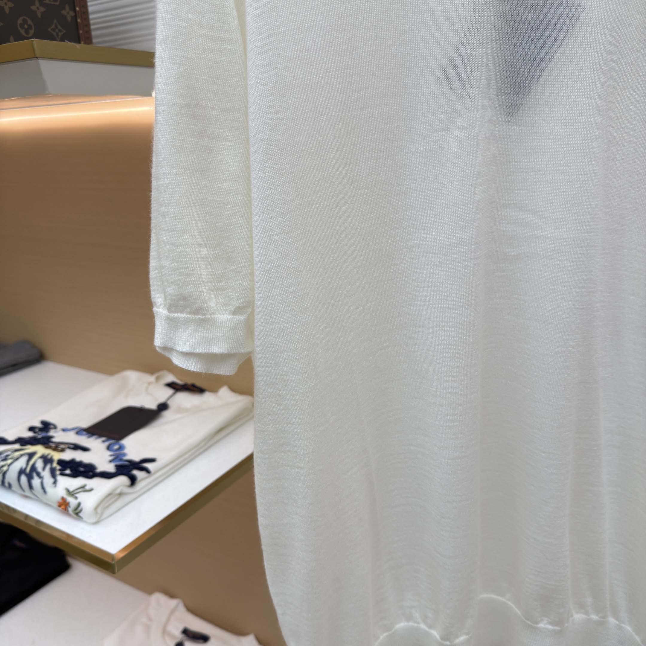 Prada Superfine Wool Crew-neck Sweater - FashionPlug