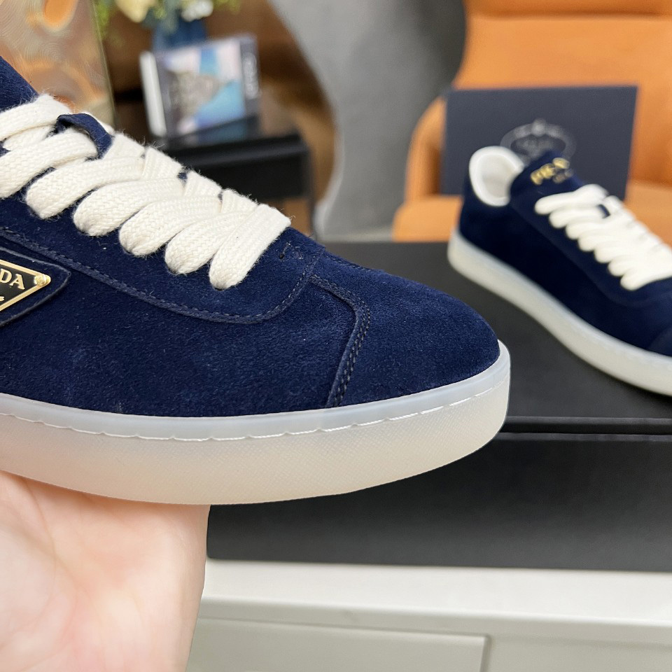 Prada Lane Suede Sneakers - FashionPlug