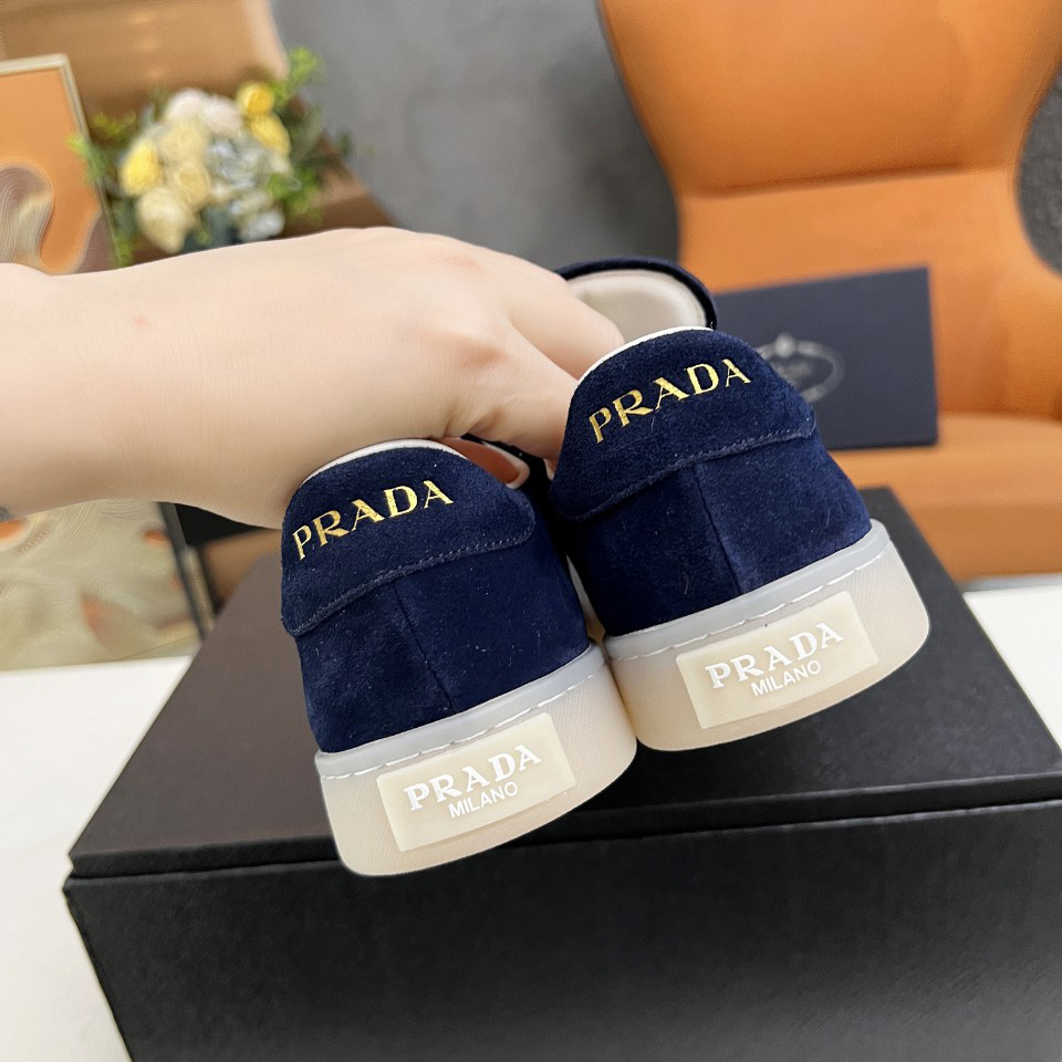 Prada Lane Suede Sneakers - FashionPlug