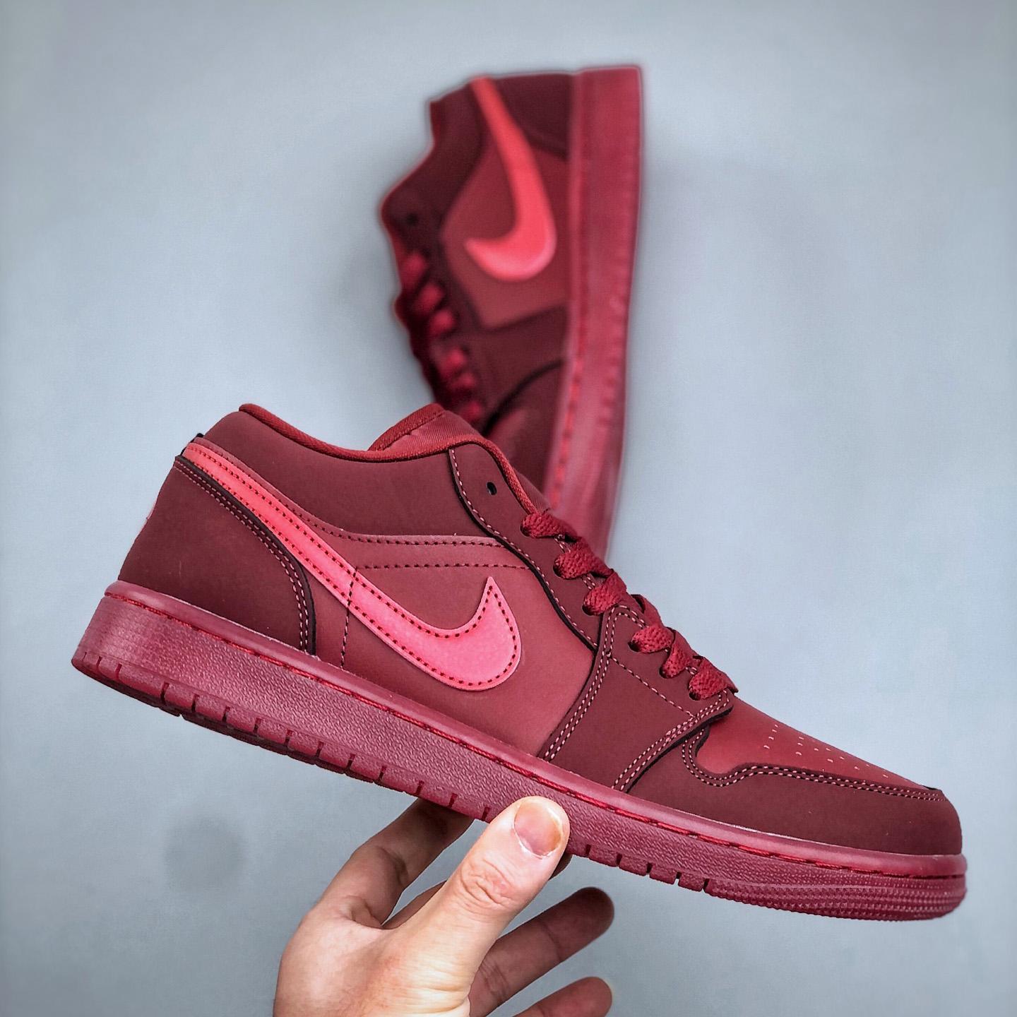 Air Jordan 1 Low  In Team Red/Sierra Red IB7012-600  - FashionPlug