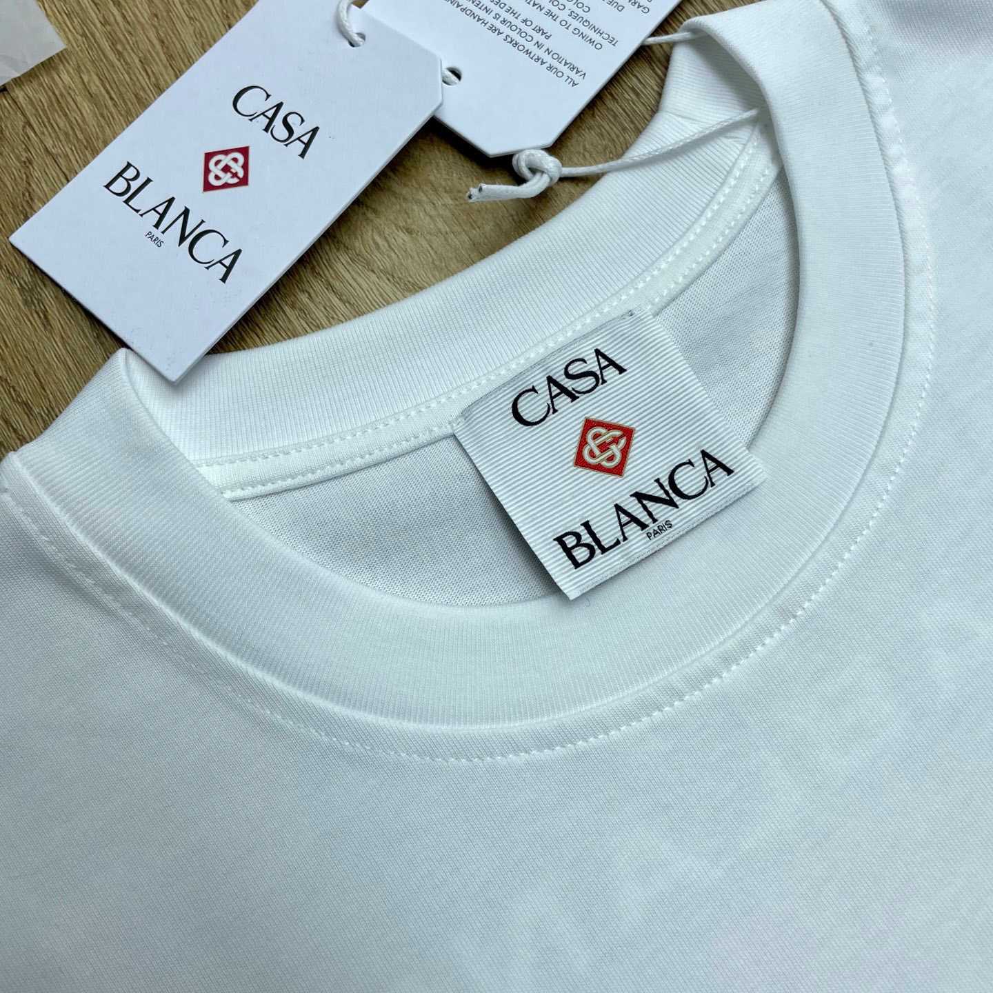 Casablanca GLITCH ORCHID OVERSIZED SHORT SLEEVE T‑SHIRT C1110 - FashionPlug