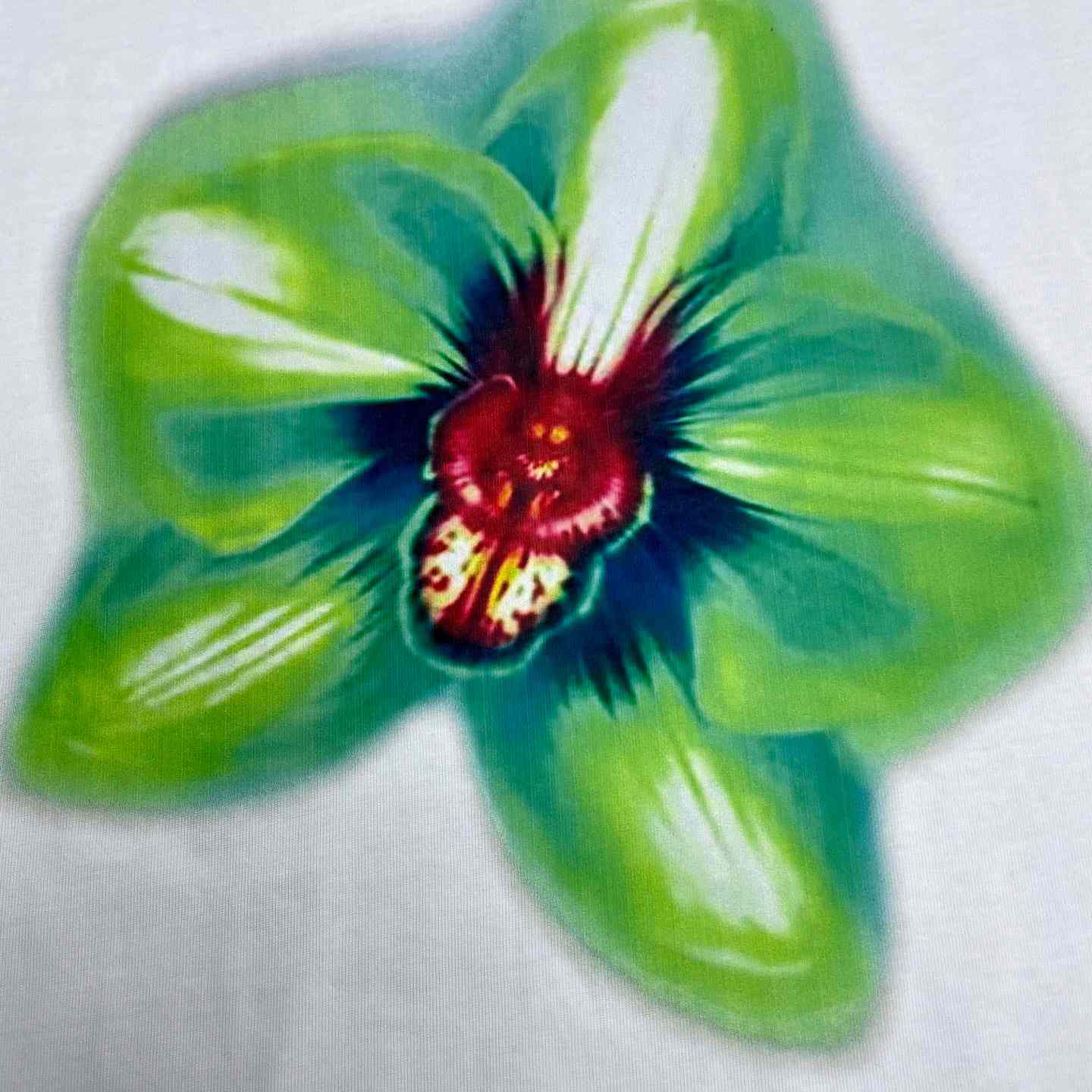 Casablanca GLITCH ORCHID OVERSIZED SHORT SLEEVE T‑SHIRT C1110 - FashionPlug