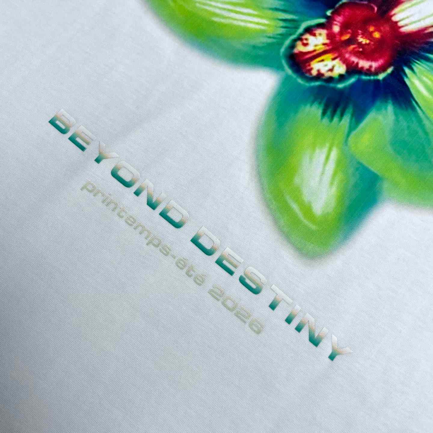 Casablanca GLITCH ORCHID OVERSIZED SHORT SLEEVE T‑SHIRT C1110 - FashionPlug