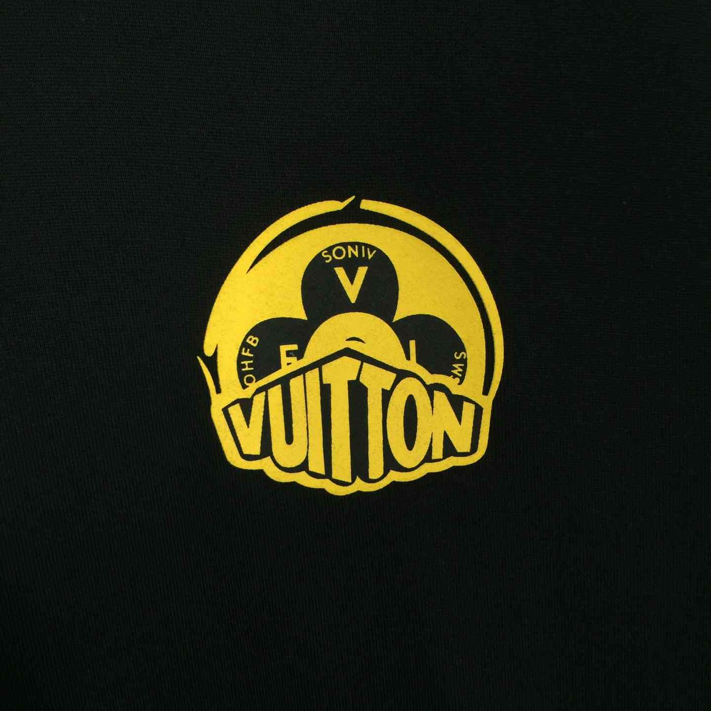 Louis Vuitton T-shirt With Yellow Graphic Logo - FashionPlug