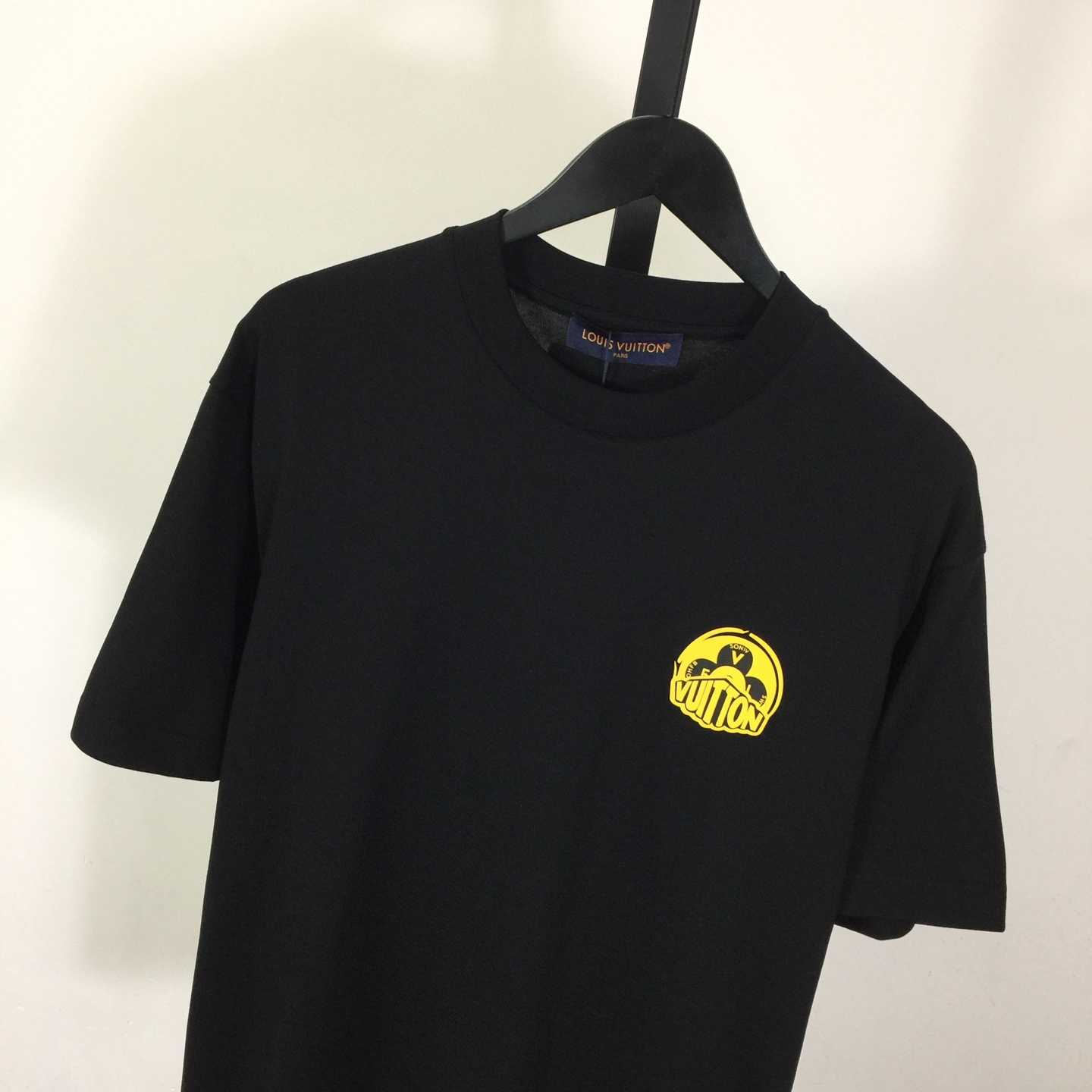 Louis Vuitton T-shirt With Yellow Graphic Logo - FashionPlug