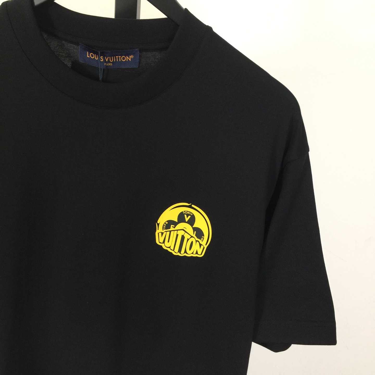Louis Vuitton T-shirt With Yellow Graphic Logo - FashionPlug