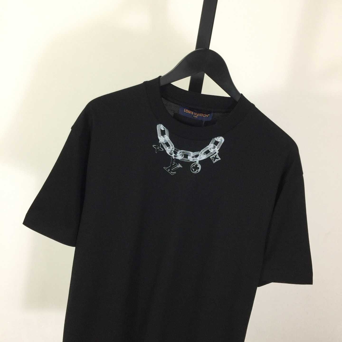 Louis Vuitton Chain Detail T-Shirt  - FashionPlug