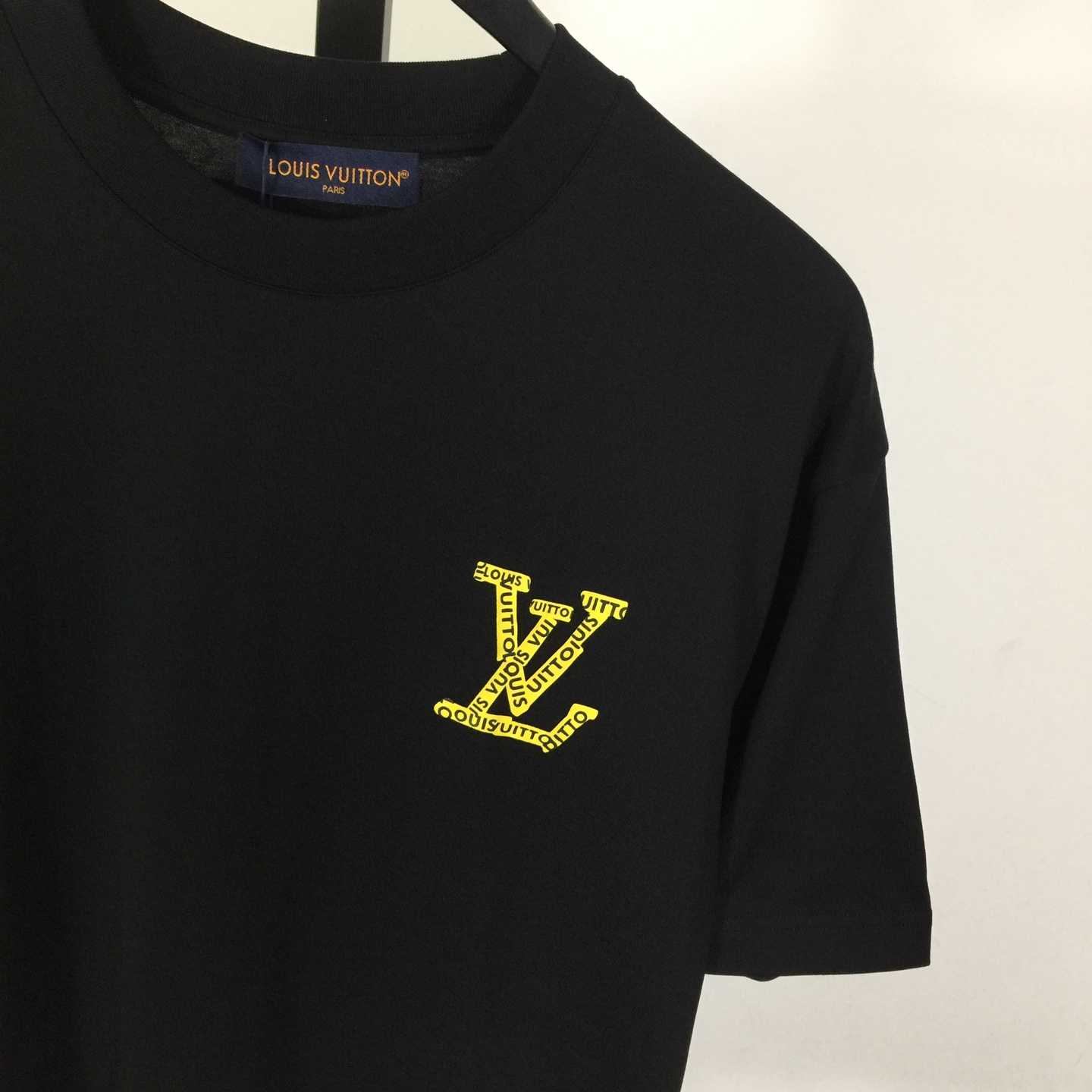 Louis Vuitton Logo Cotton T-Shirt  - FashionPlug
