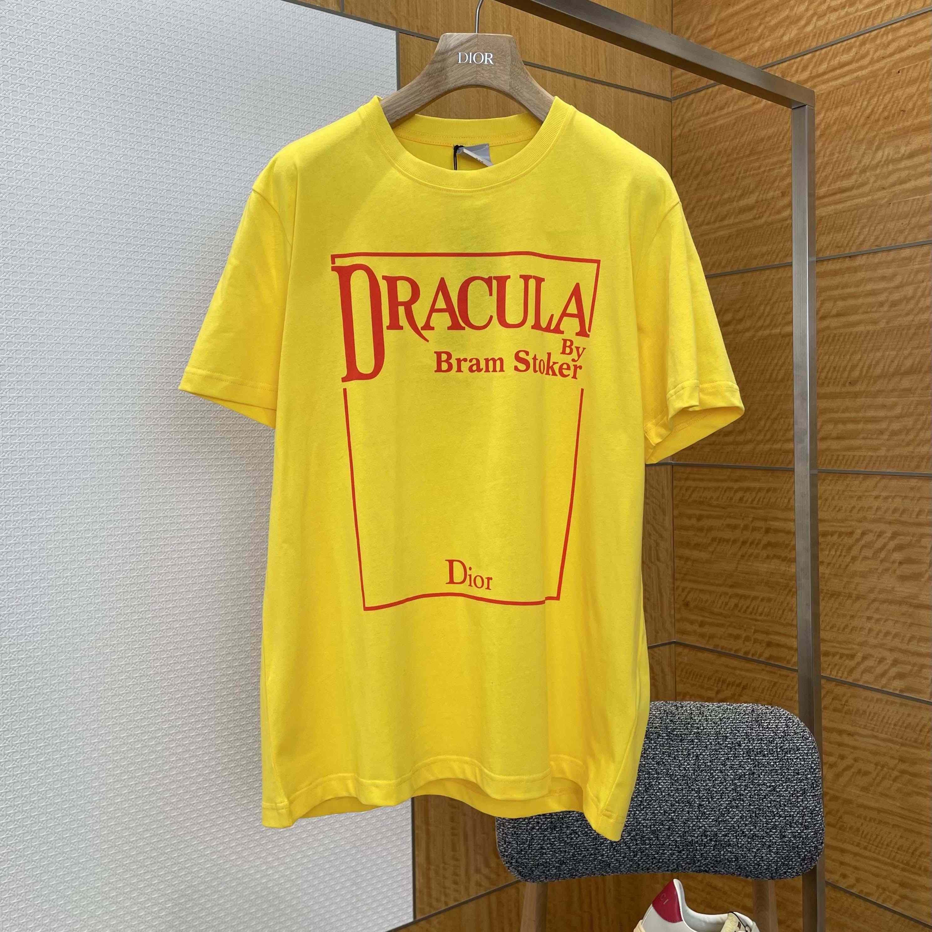 Dior T-Shirt with Book Cover Embroidery - FashionPlug