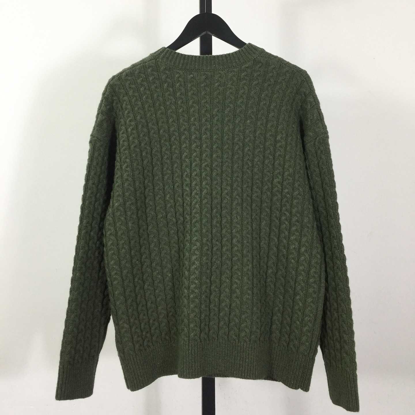 Loewe Men's Anagram Cable-Knit Wool - FashionPlug