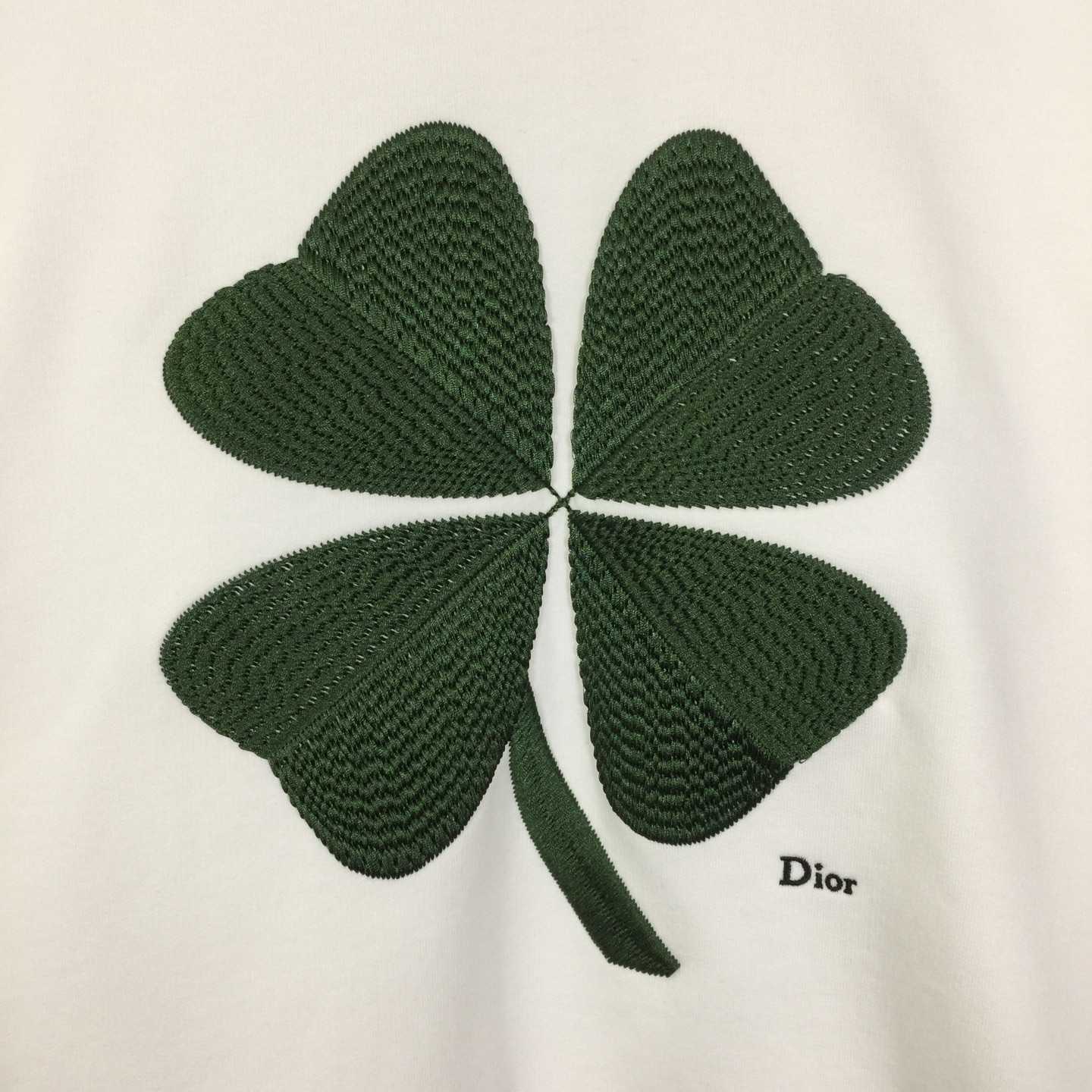 Dior Sweatshirt with Dior Clover Embroidery - FashionPlug