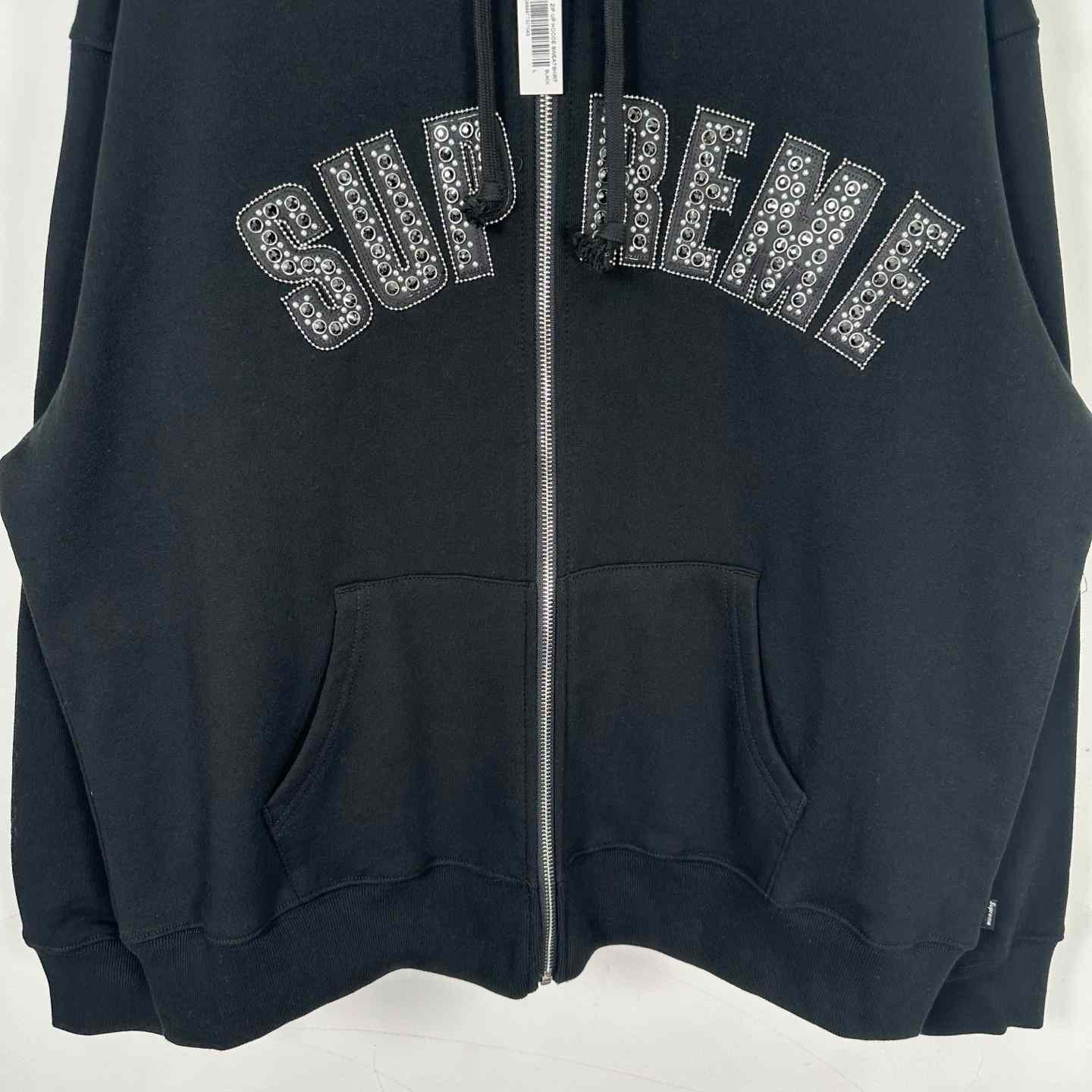 Supreme x B.B. Simon Zip Up Hooded Sweatshirt 'Black' - FashionPlug