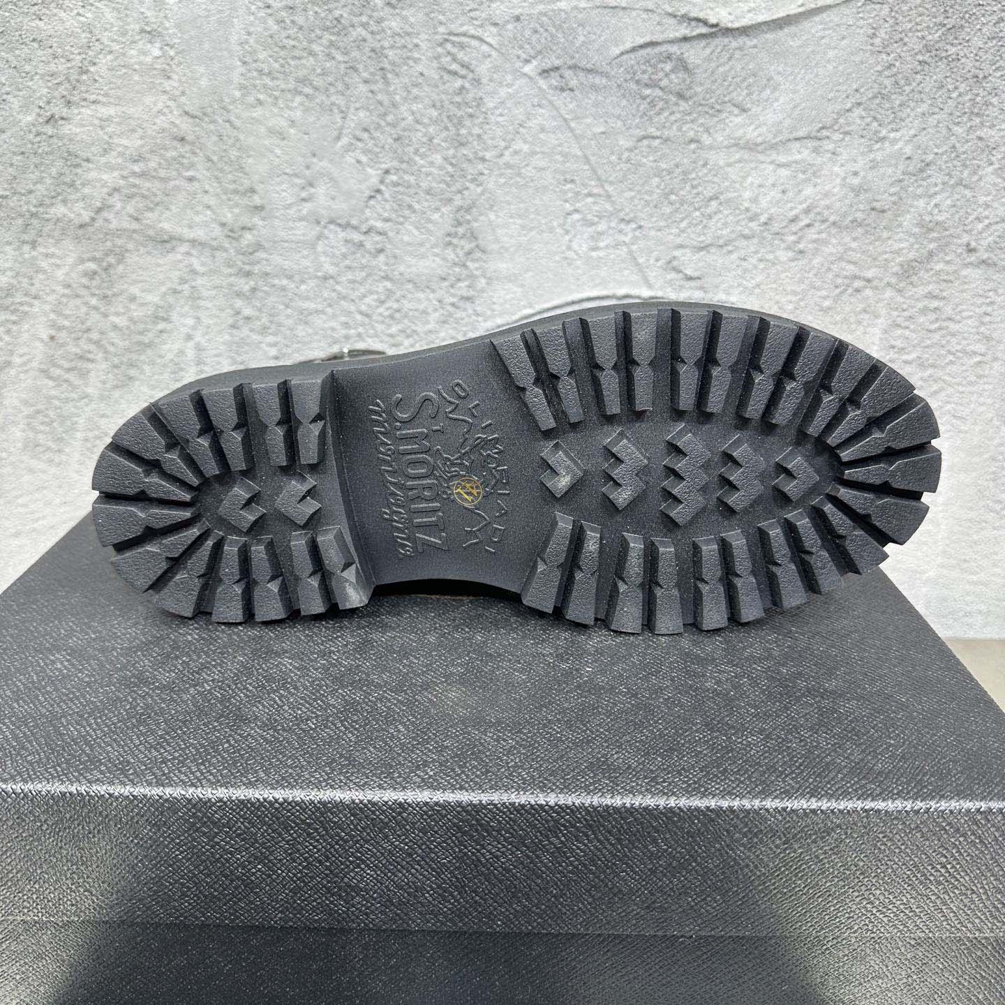 Prada Lace-up Lug-sole Boots - FashionPlug