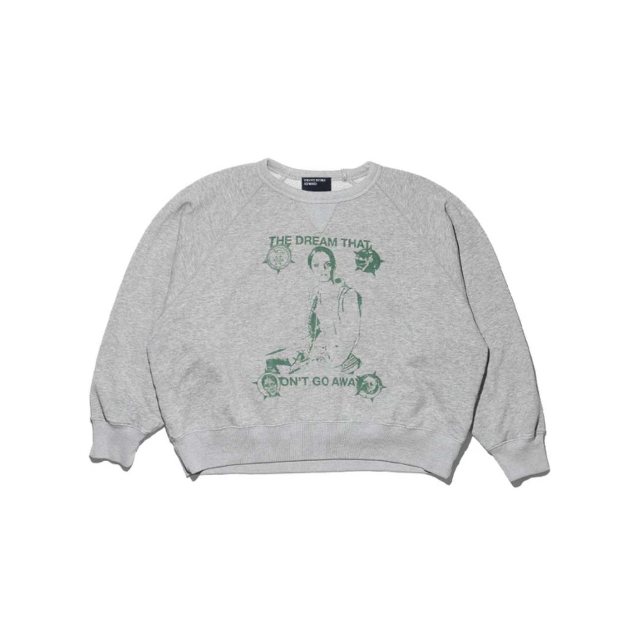 Enfants Riches Déprimés  The Dream That Won't Go Away Raglan Sweatshirt 'Heather Grey' - FashionPlug
