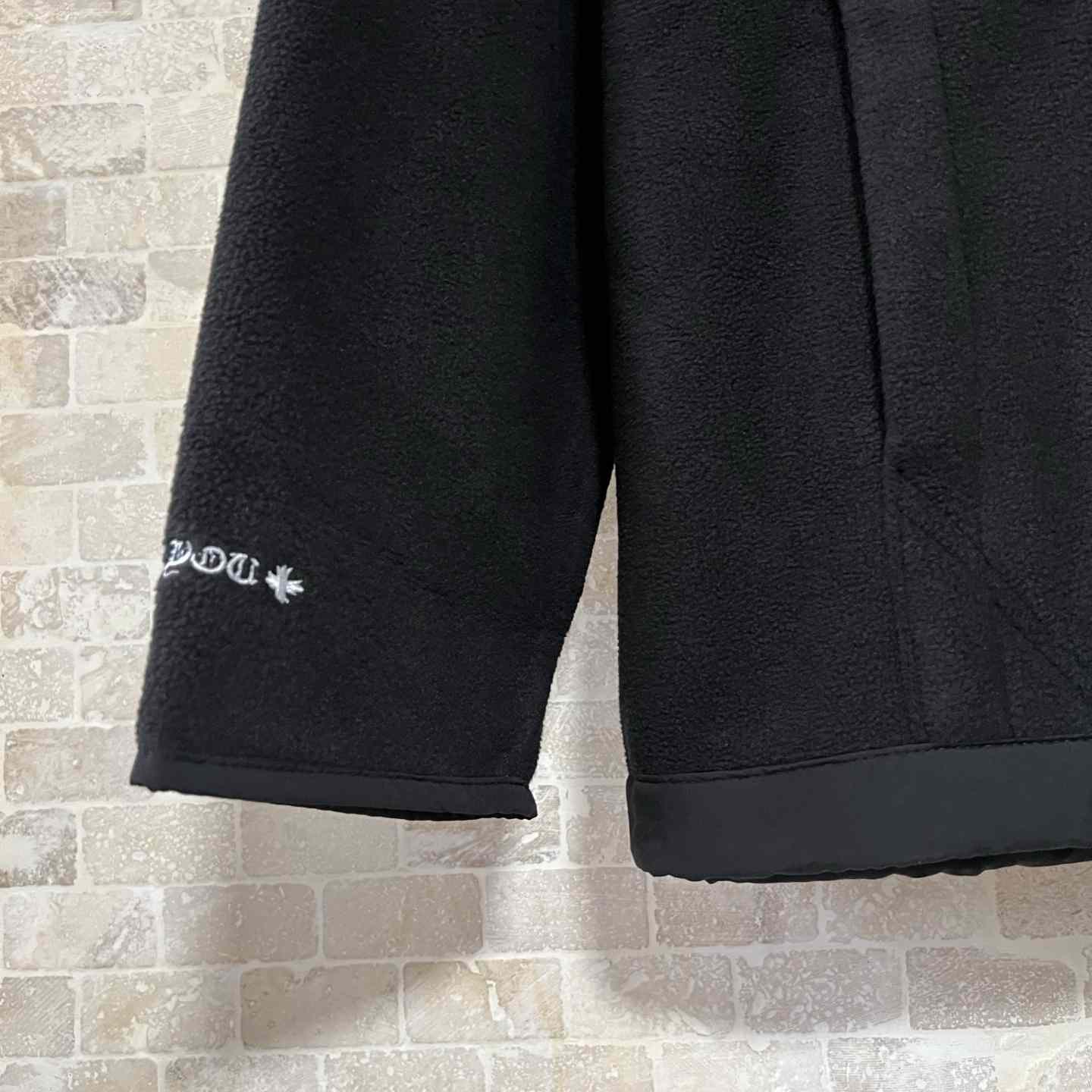 Chrome Hearts Horseshoe Embroidered Silver Button Polar Fleece Hoodie - FashionPlug