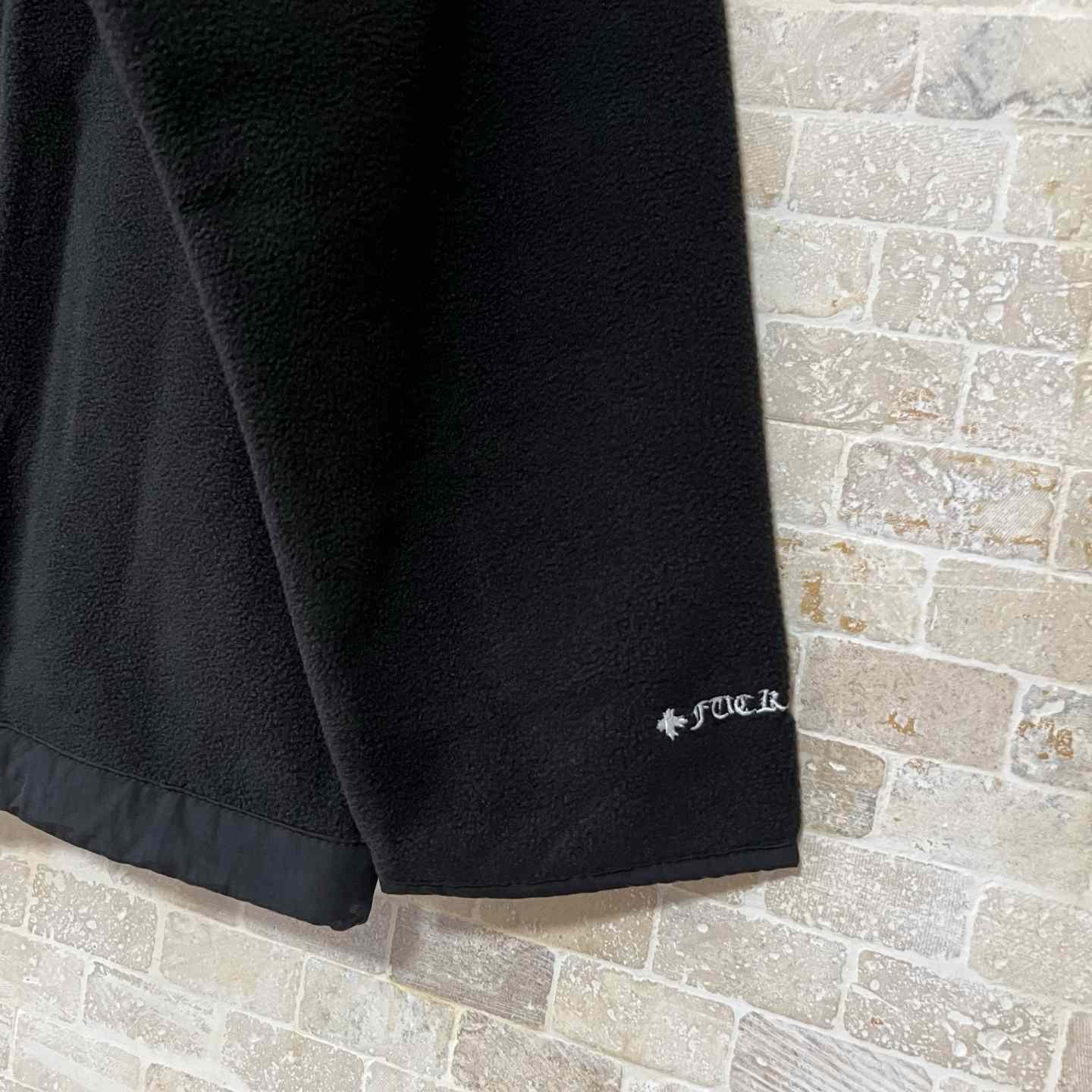 Chrome Hearts Horseshoe Embroidered Silver Button Polar Fleece Hoodie - FashionPlug