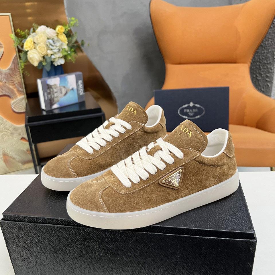 Prada Lane Suede Sneakers - FashionPlug