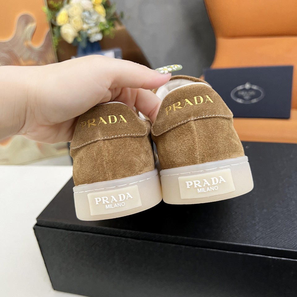 Prada Lane Suede Sneakers - FashionPlug