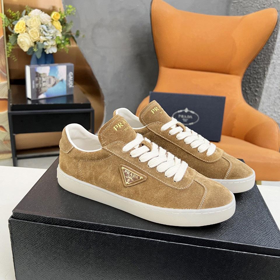 Prada Lane Suede Sneakers - FashionPlug