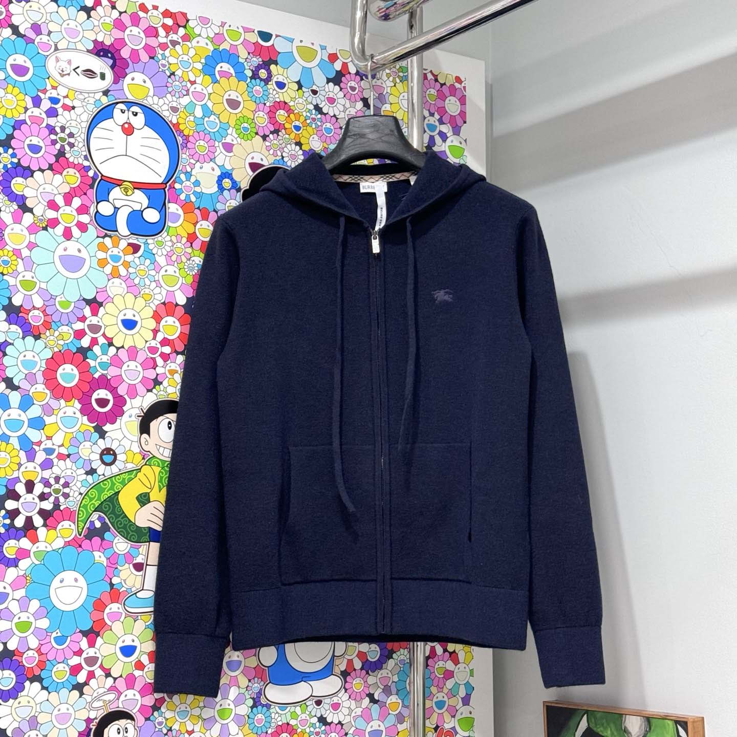 Burberry Cashmere Blend Zip Hoodie - FashionPlug