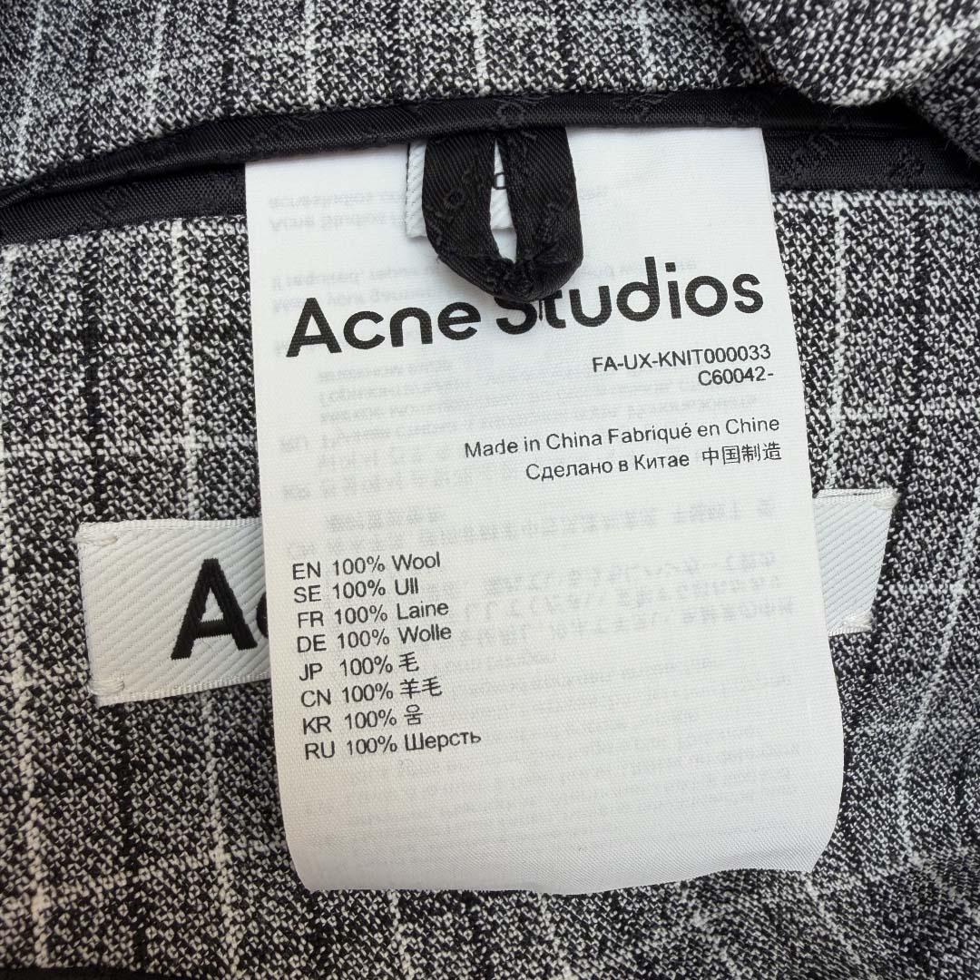 Acne Studios Fitted Wool Suit Jacket - FashionPlug