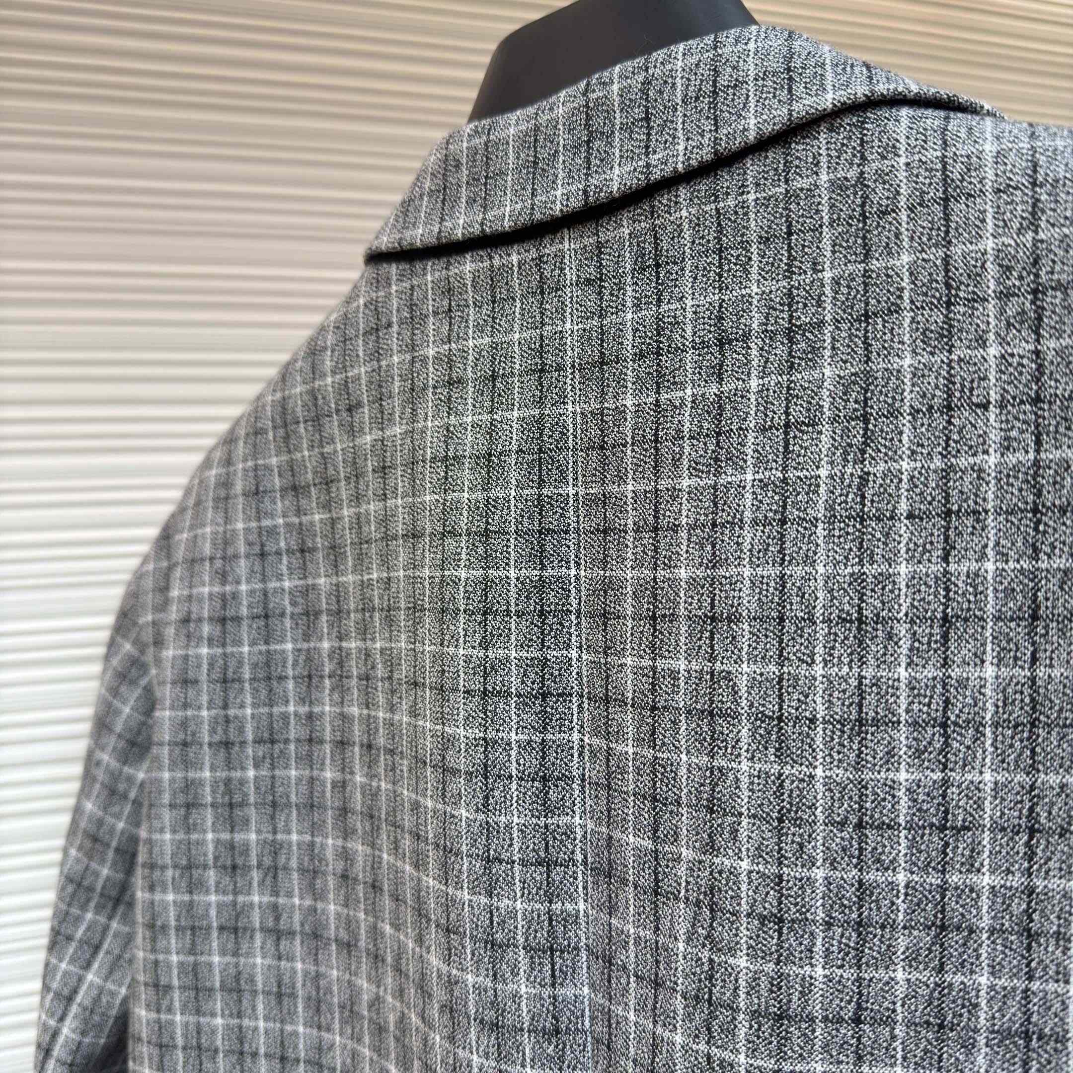 Acne Studios Fitted Wool Suit Jacket - FashionPlug