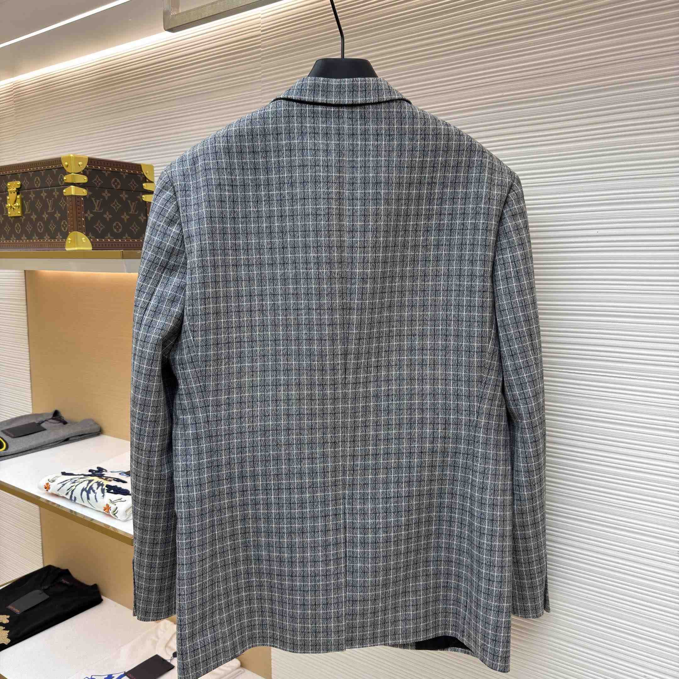 Acne Studios Fitted Wool Suit Jacket - FashionPlug