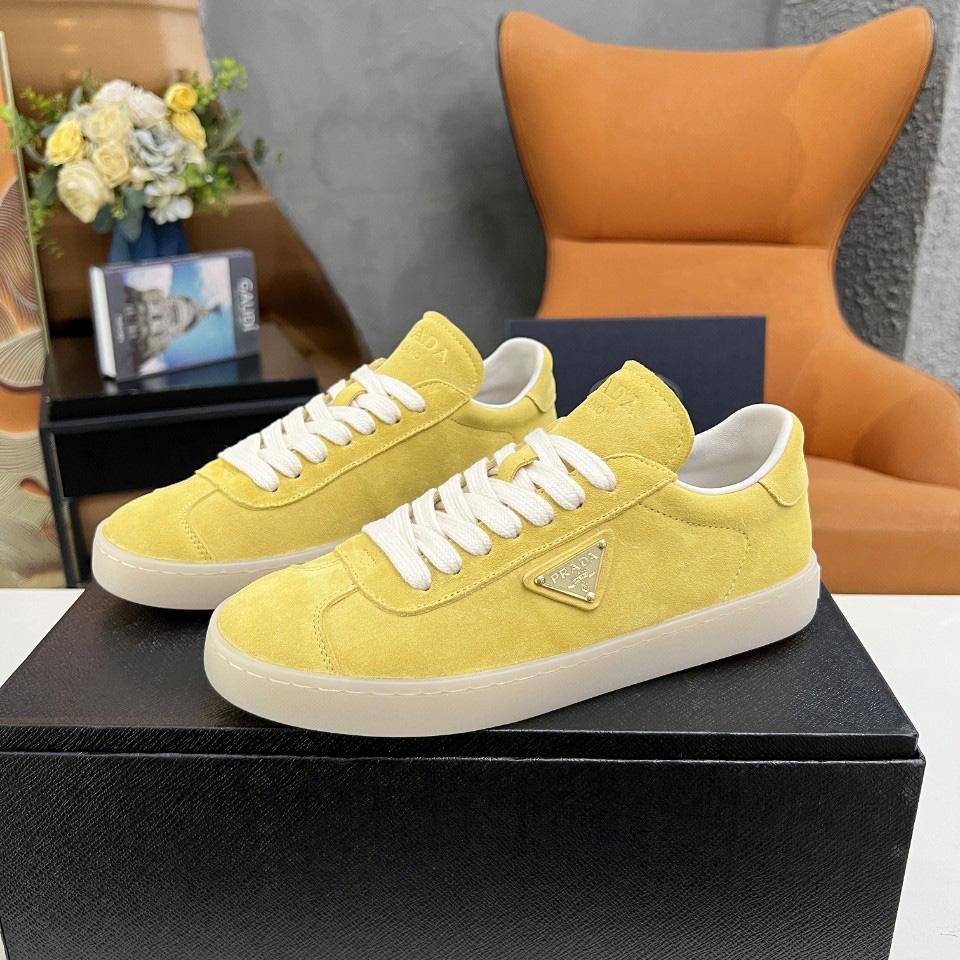 Prada Lane Suede Sneakers - FashionPlug