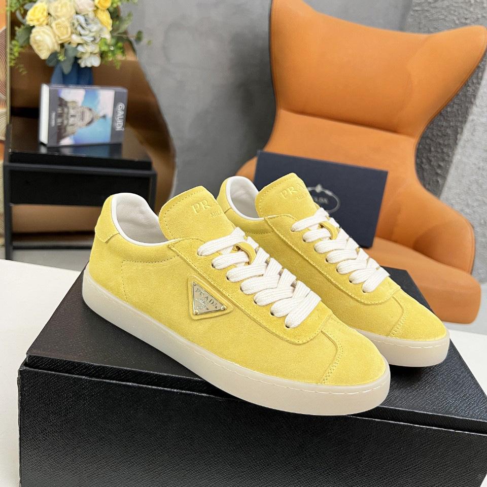Prada Lane Suede Sneakers - FashionPlug