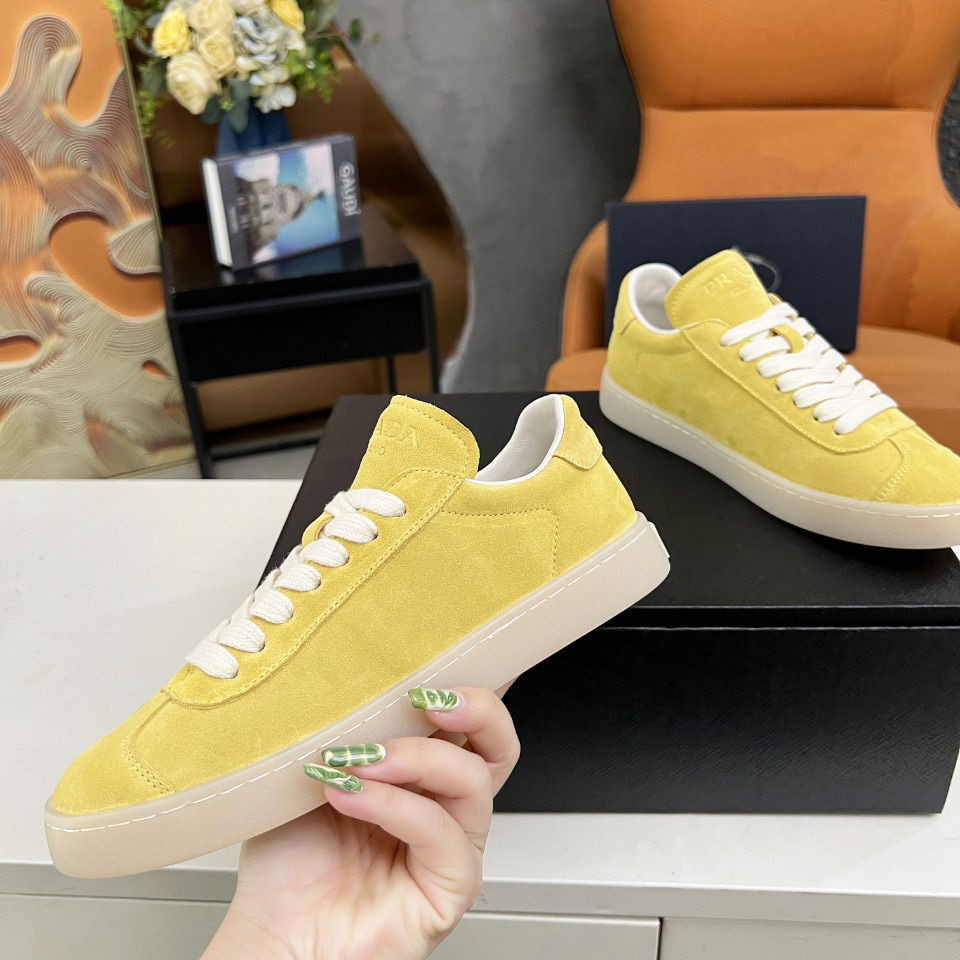 Prada Lane Suede Sneakers - FashionPlug
