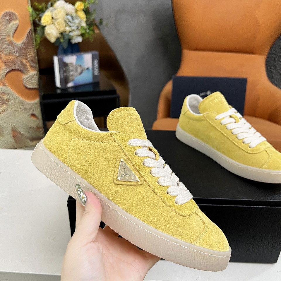 Prada Lane Suede Sneakers - FashionPlug