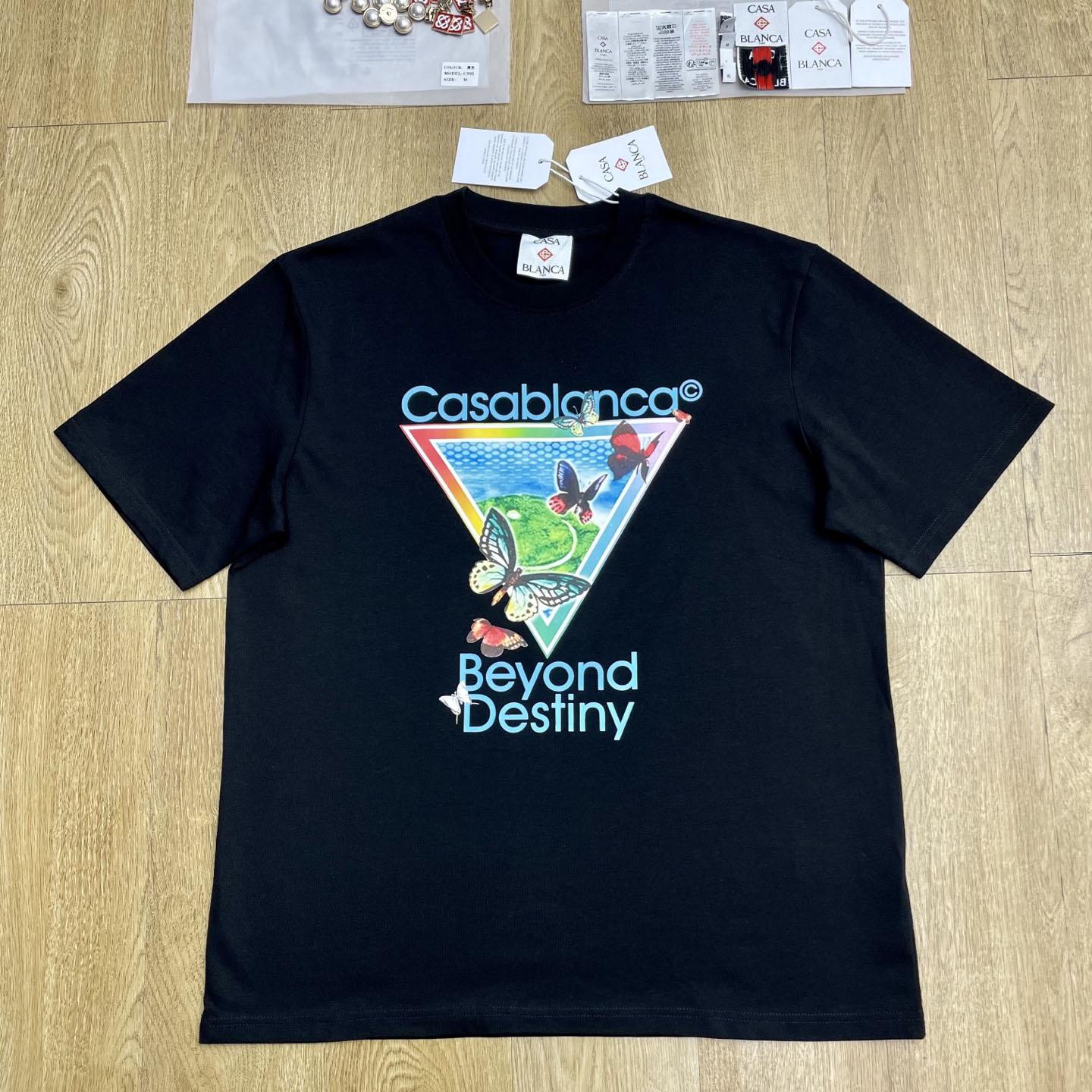 Casablanca Tennis Club Beyond Destiny Short Sleeve T‑Shirt C1133 - FashionPlug