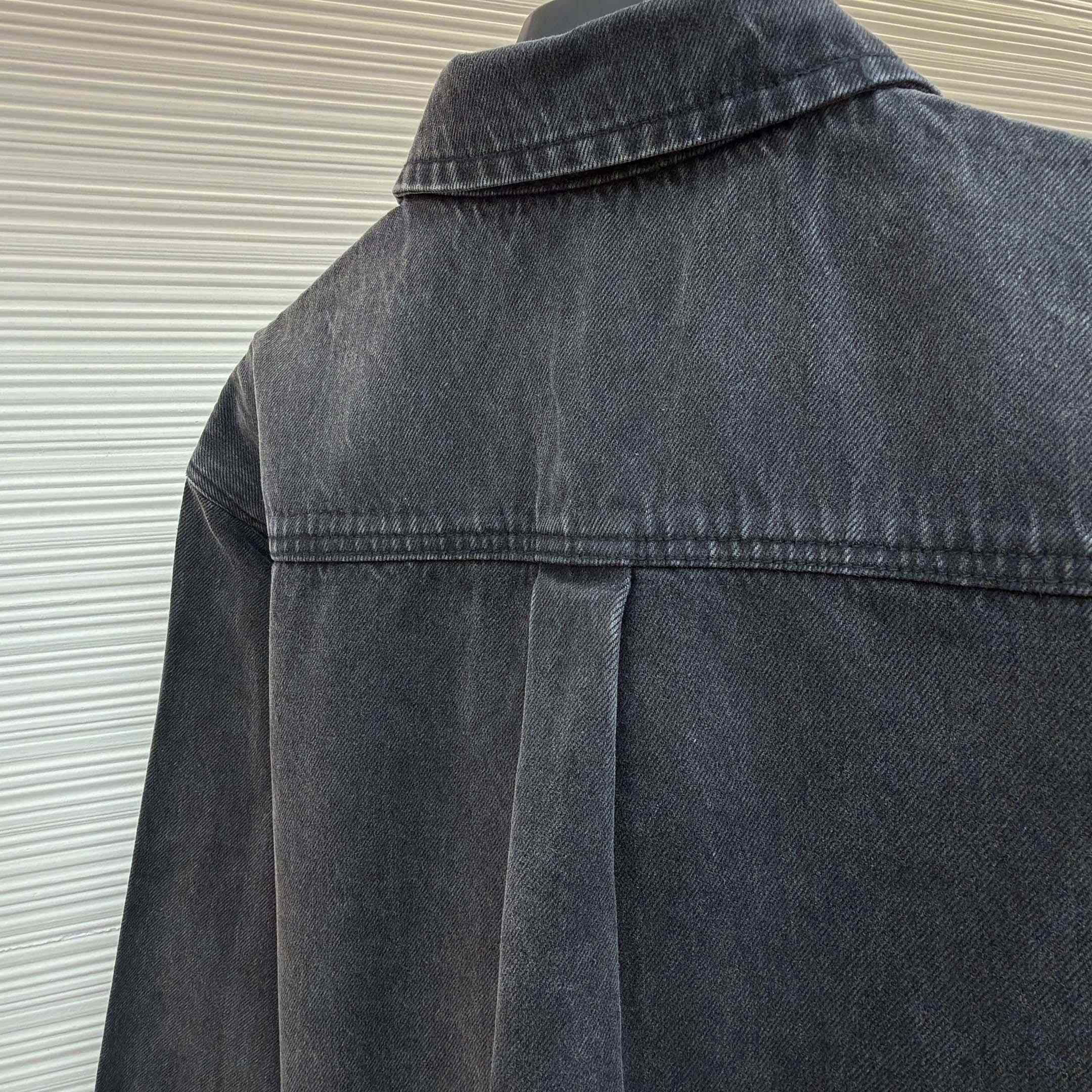 Gucci Washed Cotton Denim Shirt - FashionPlug