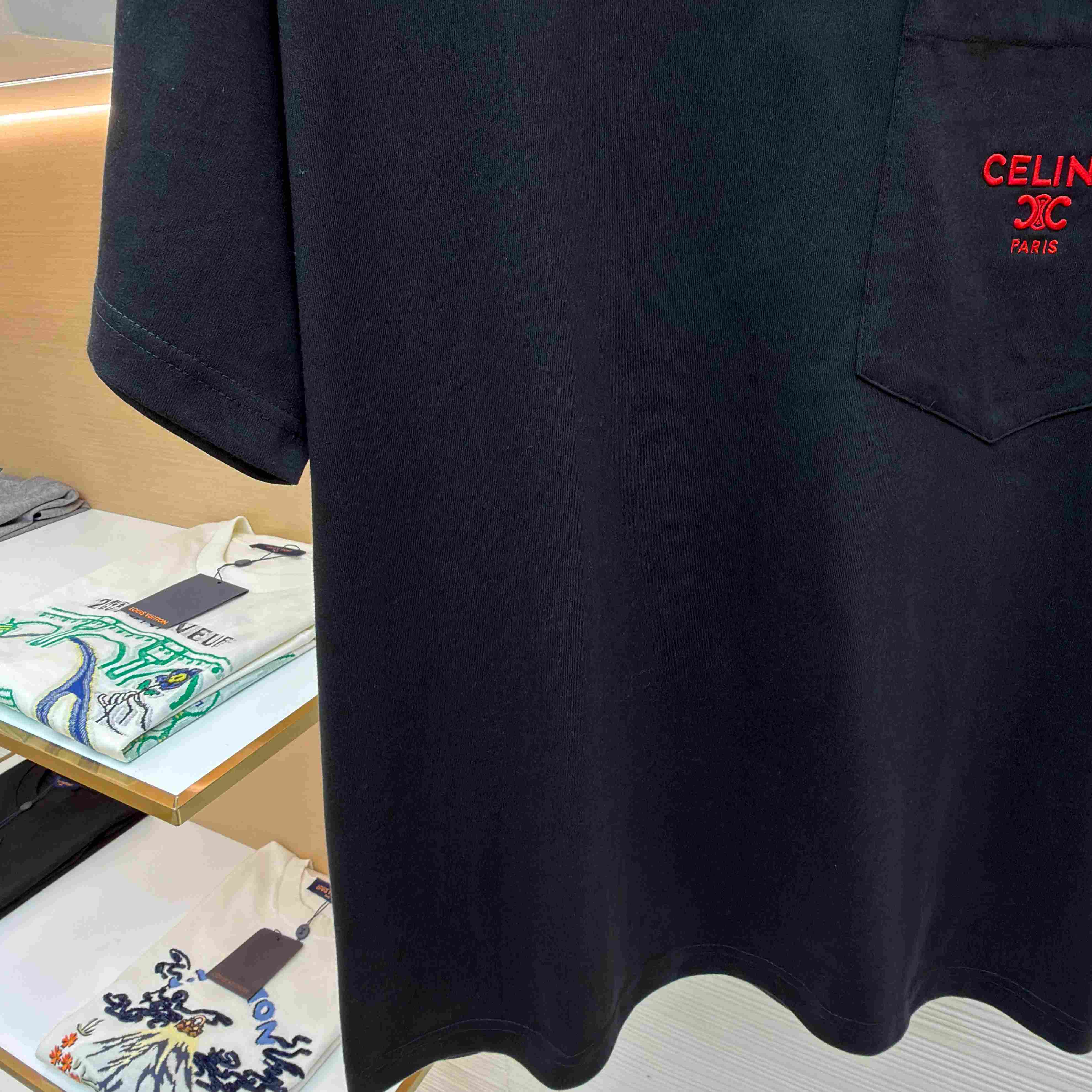 Celine T-SHIRT IN Cotton Jersey - FashionPlug