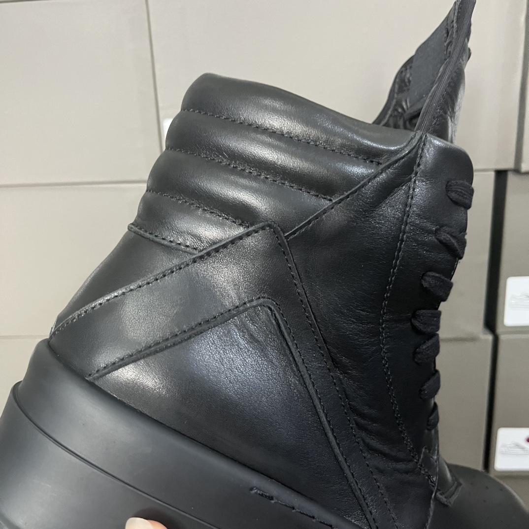 Rick Owens Lace-up High-top Sneakers - FashionPlug