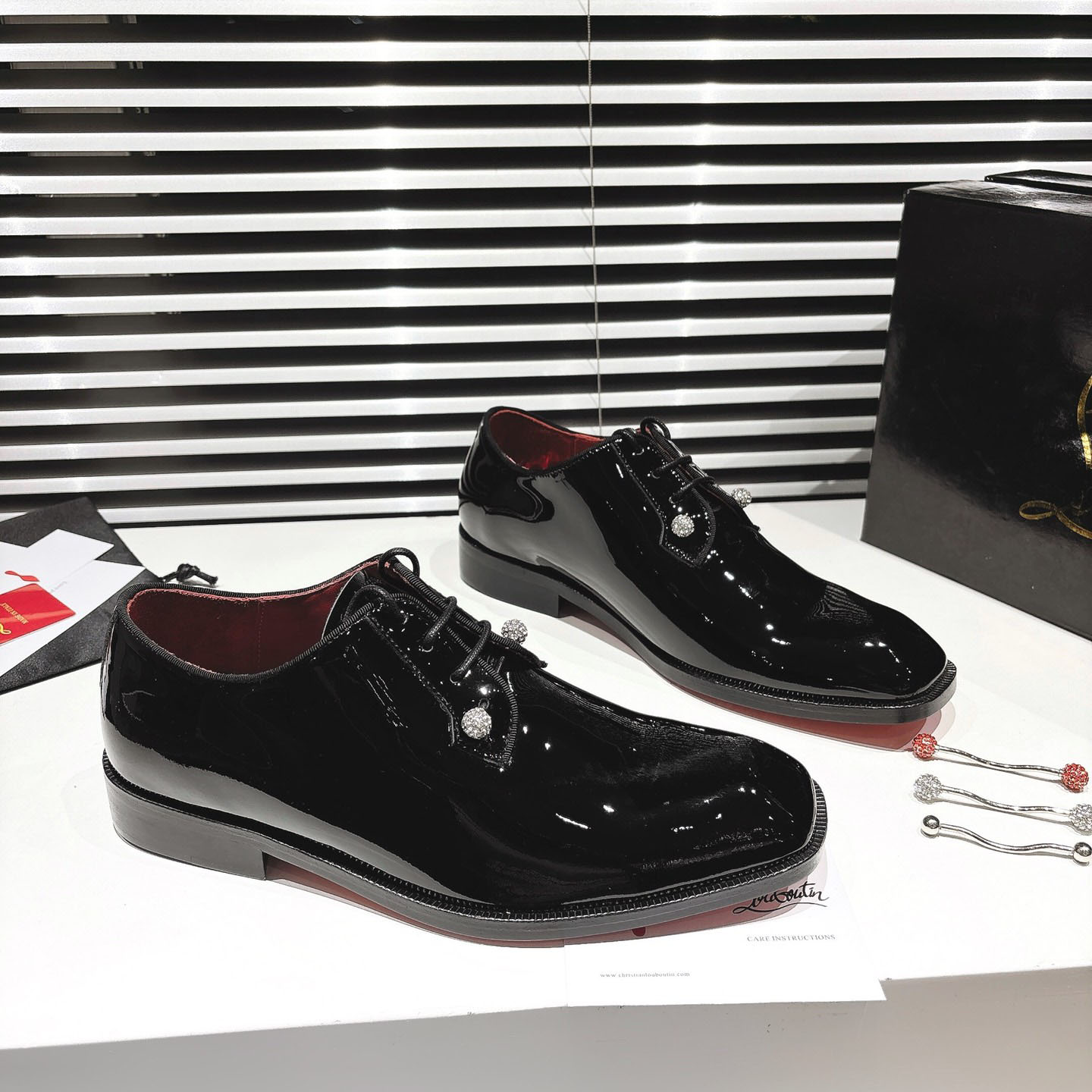 Christian Louboutin Chambeliss Night Strass - FashionPlug