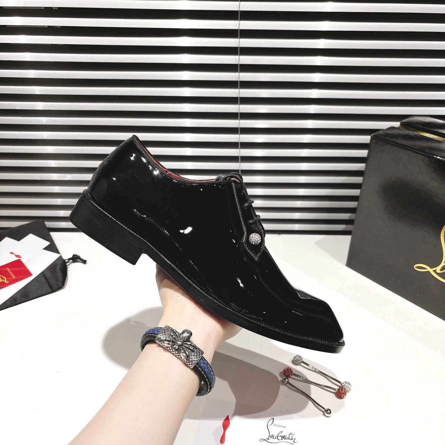 Christian Louboutin Chambeliss Night Strass - FashionPlug