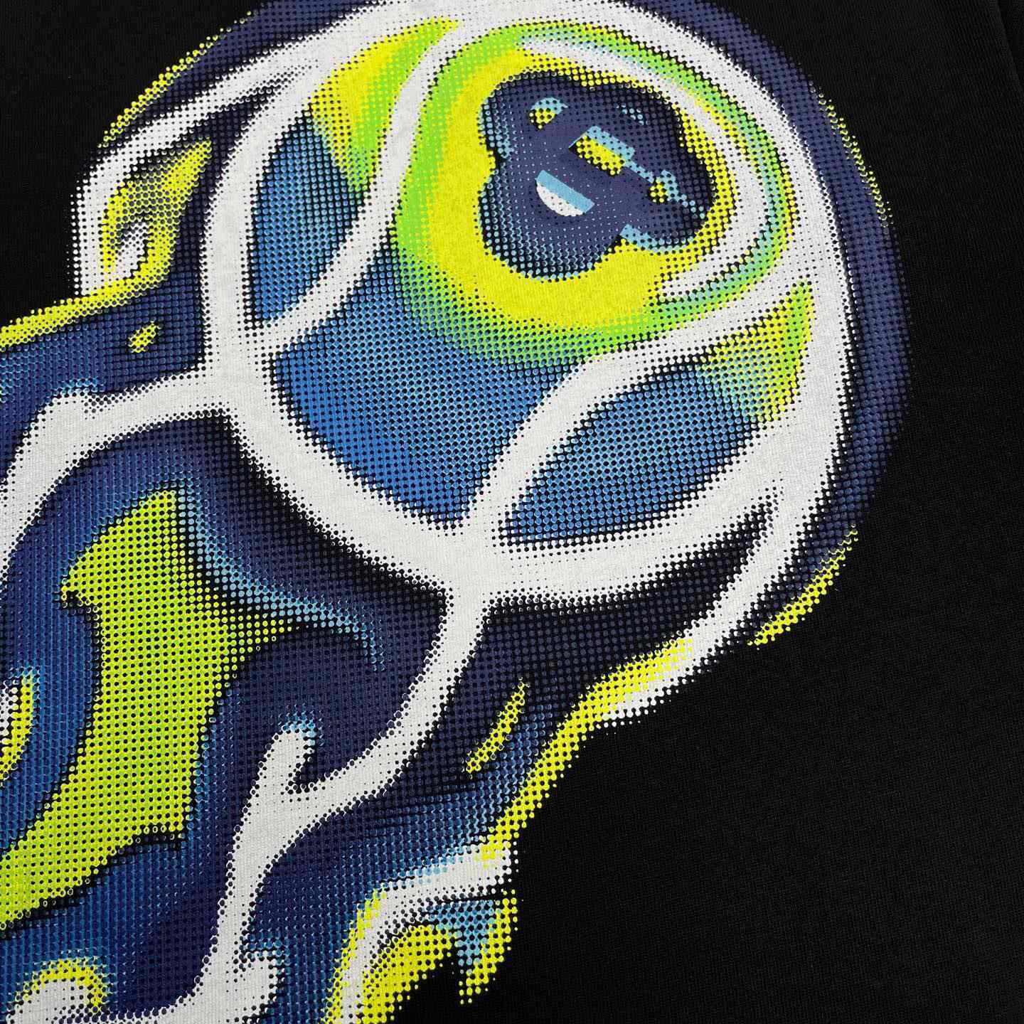 Casablanca FLAMING TENNIS BALL OVERSIZED SHORT SLEEVE T‑SHIRT C1116 - FashionPlug