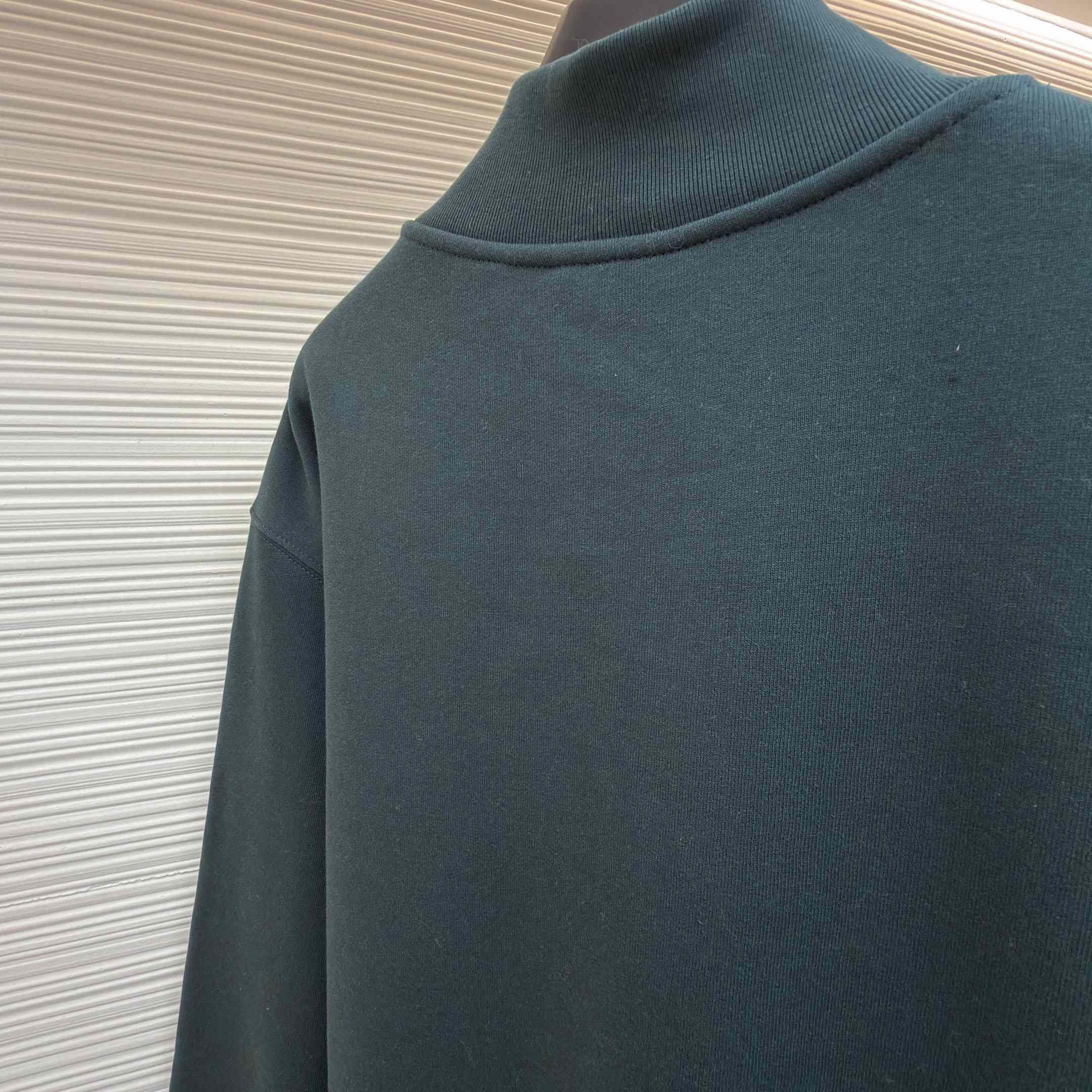 Dior Sweatshirt With Zipped Neckline - FashionPlug