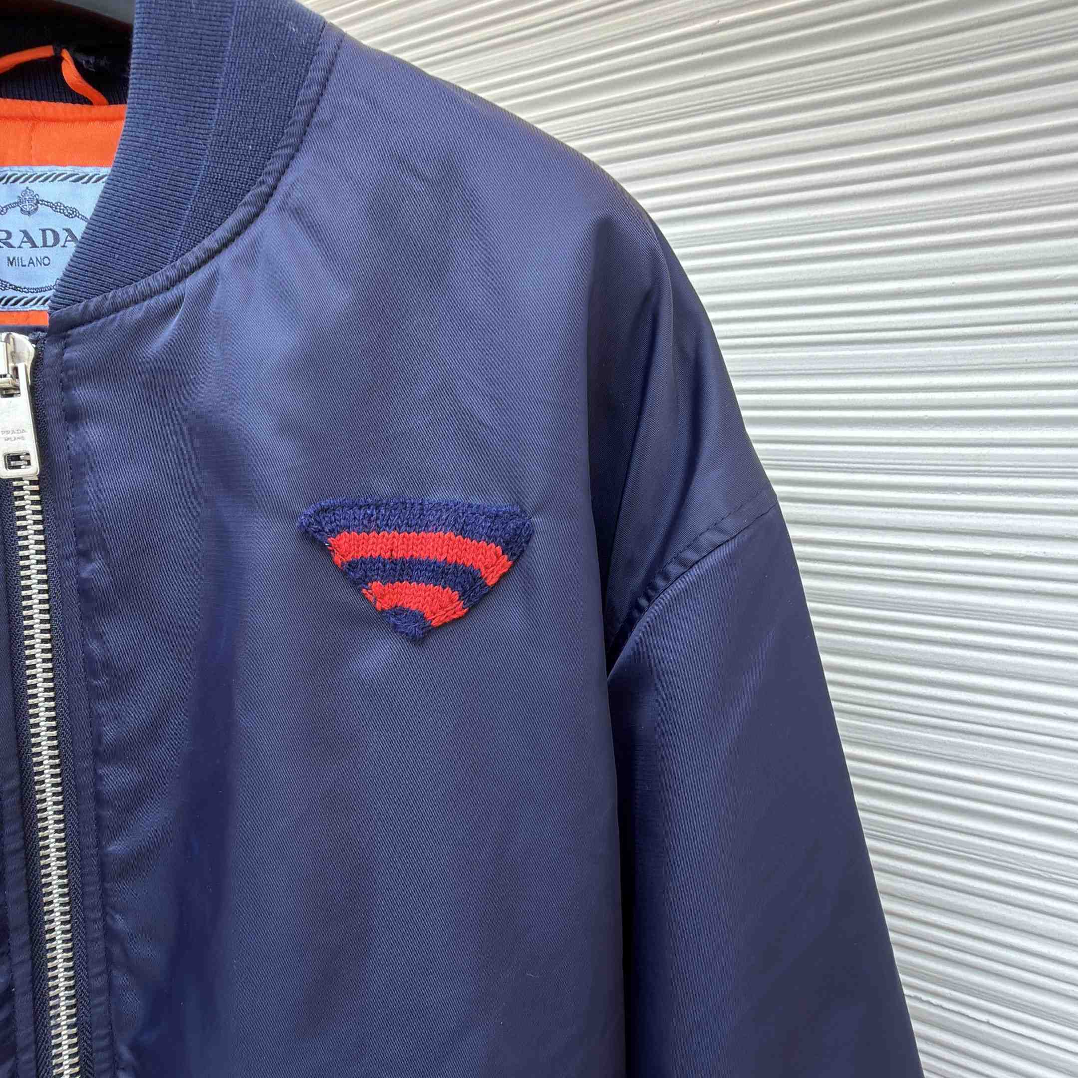 Prada Nylon Twill Bomber Jacket - FashionPlug