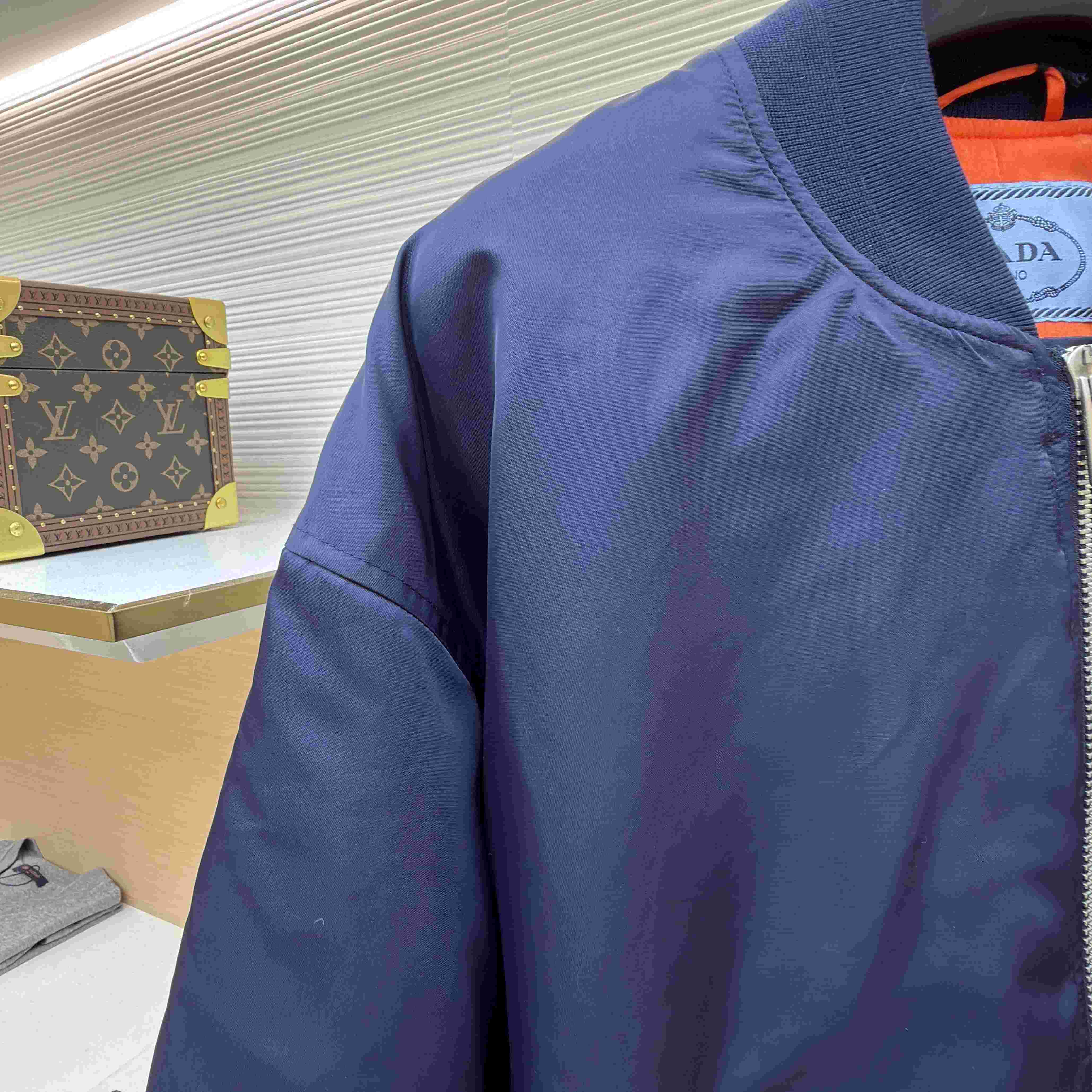 Prada Nylon Twill Bomber Jacket - FashionPlug