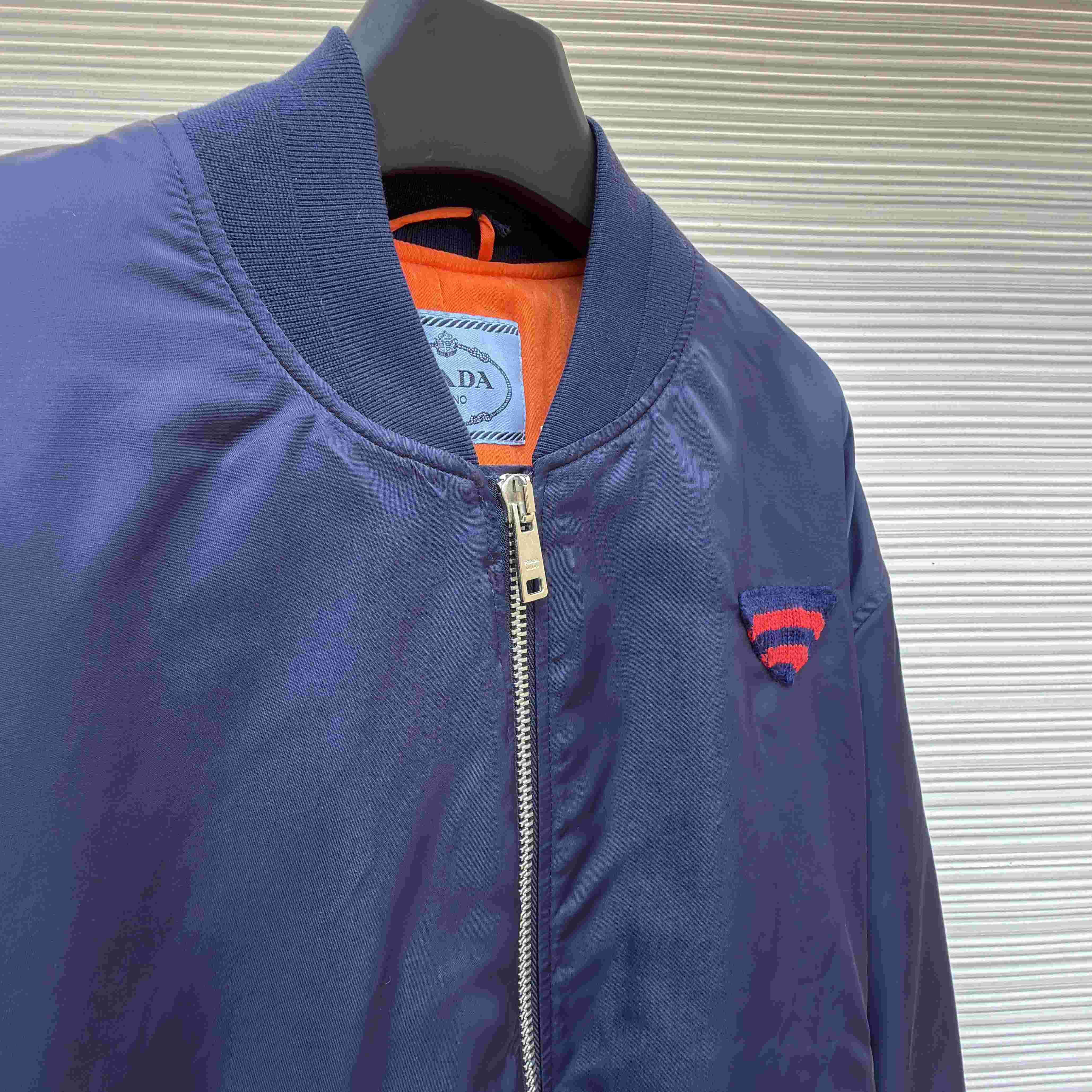 Prada Nylon Twill Bomber Jacket - FashionPlug