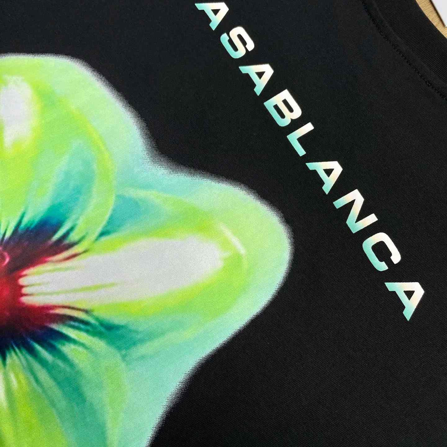 Casablanca GLITCH ORCHID OVERSIZED SHORT SLEEVE T‑SHIRT C1109 - FashionPlug