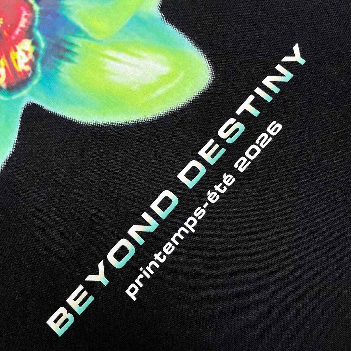 Casablanca GLITCH ORCHID OVERSIZED SHORT SLEEVE T‑SHIRT C1109 - FashionPlug