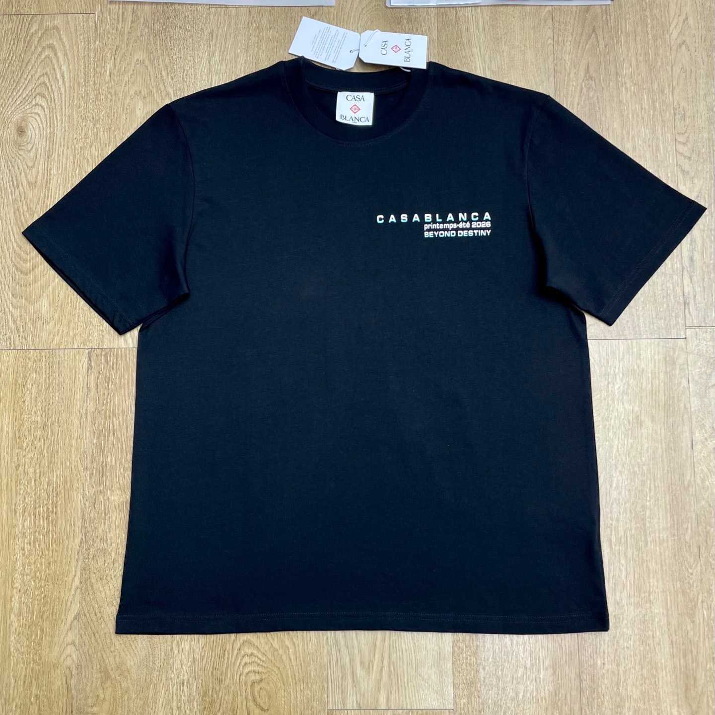 Casablanca GLITCH ORCHID OVERSIZED SHORT SLEEVE T‑SHIRT C1109 - FashionPlug