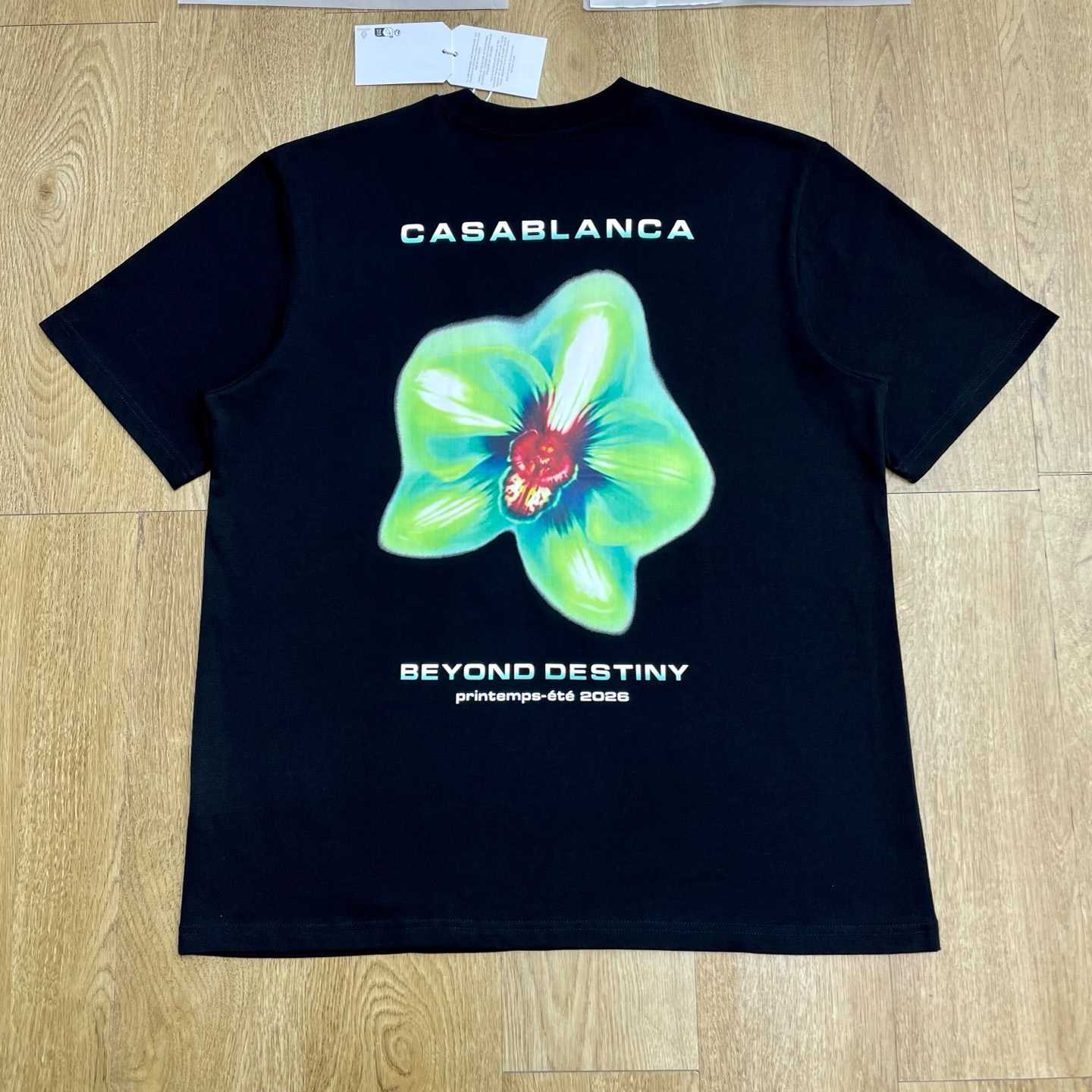 Casablanca GLITCH ORCHID OVERSIZED SHORT SLEEVE T‑SHIRT C1109 - FashionPlug